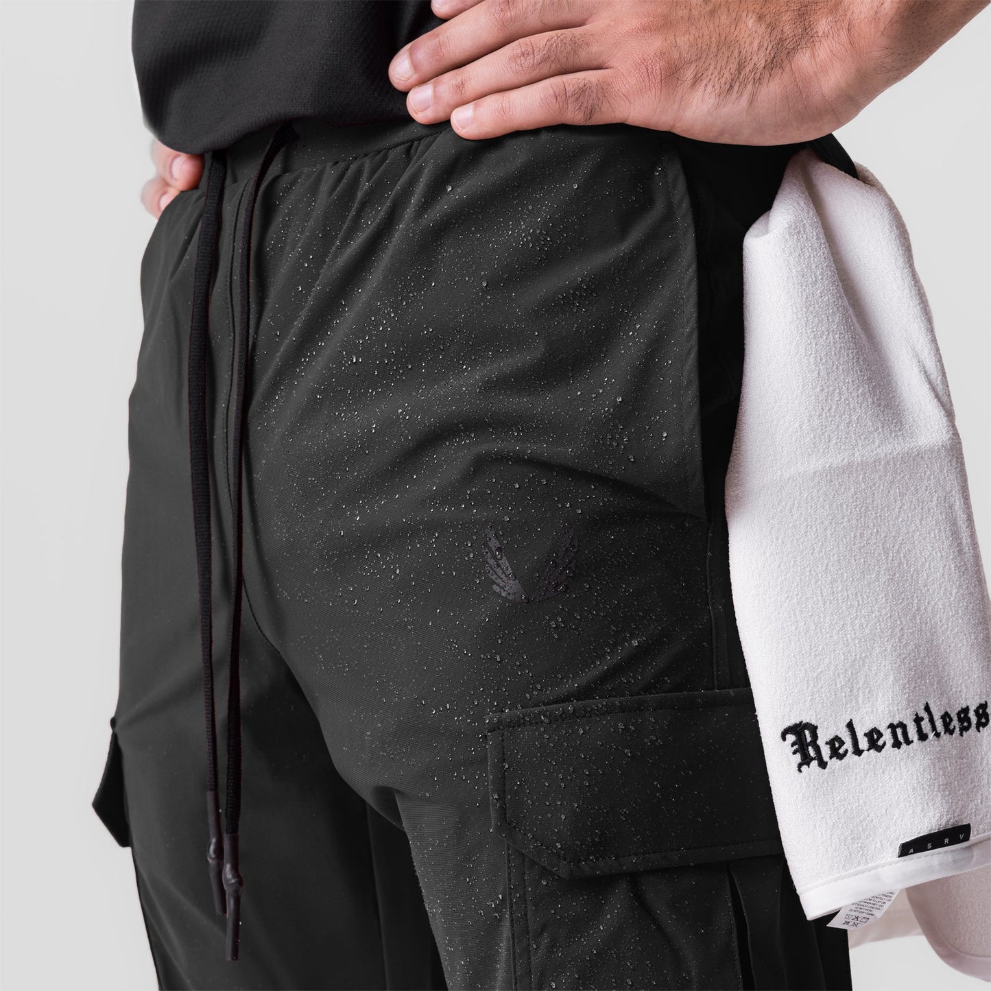 0825. Tetra-Lite® Cargo High Rib Jogger Black | ASRV discount