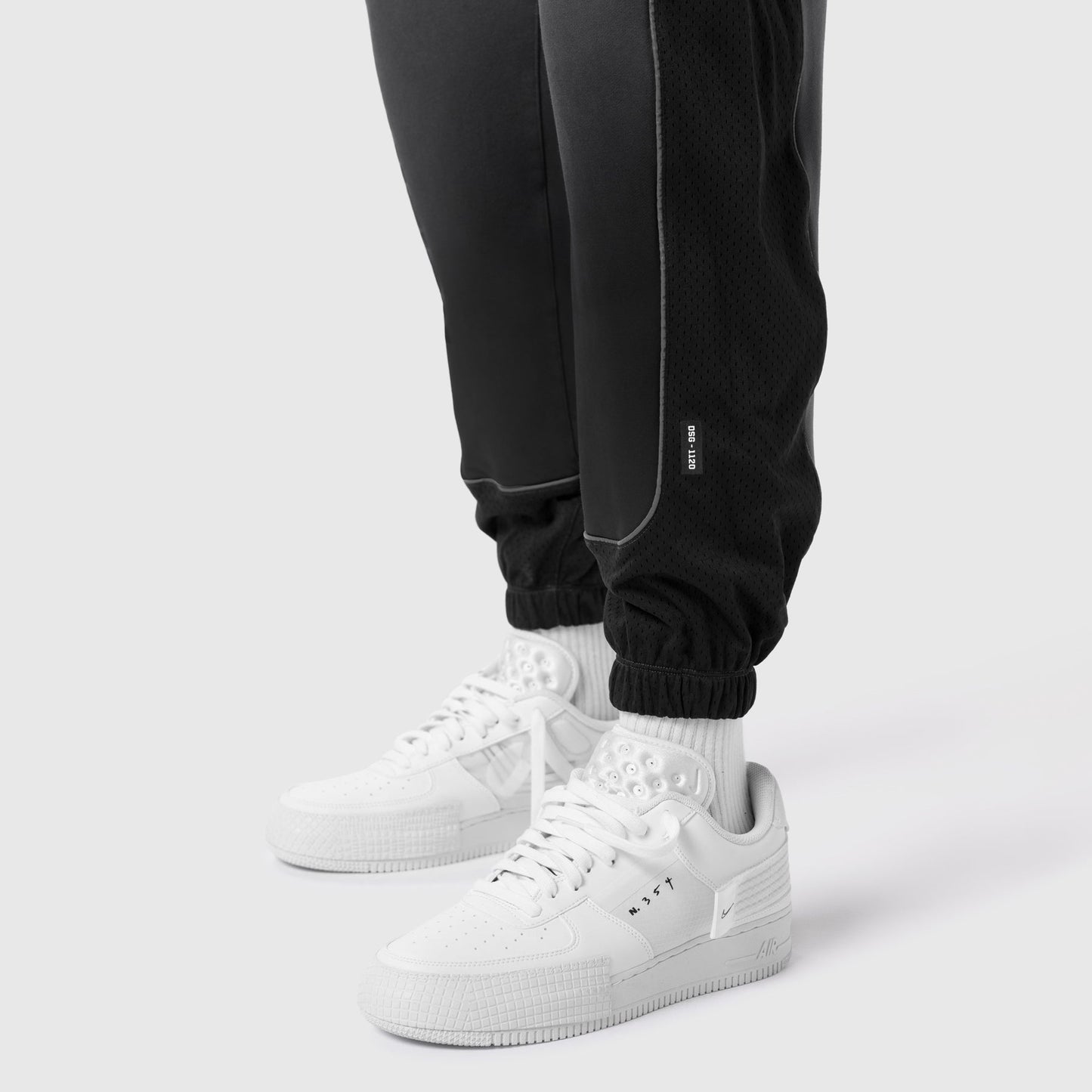 1120. Tech-Terry™ Mesh Panel Sweats Black "Blade TD" | ASRV discount