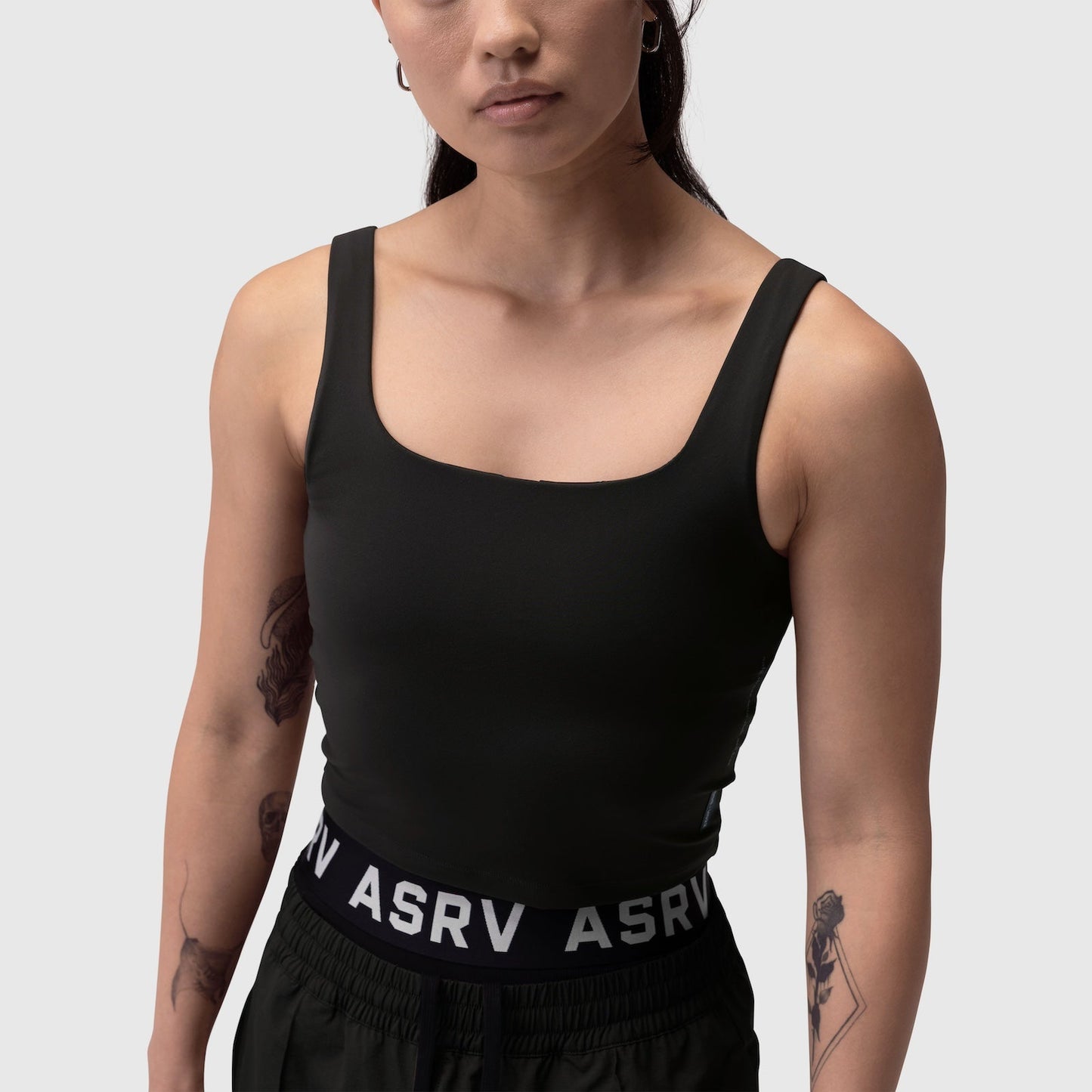 W022. LYCRA® 2-in-1 Tank Top Black | ASRV sale