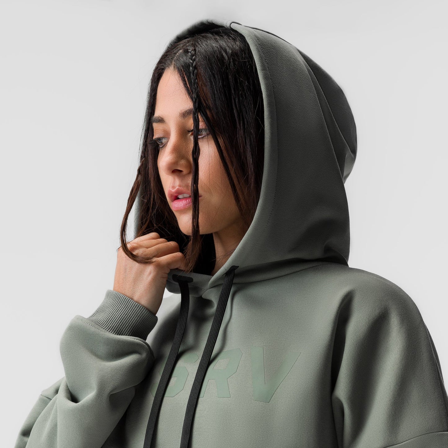 ASRV x Equinox Sorona® French-Terry Cropped Hoodie Sage | ASRV sale