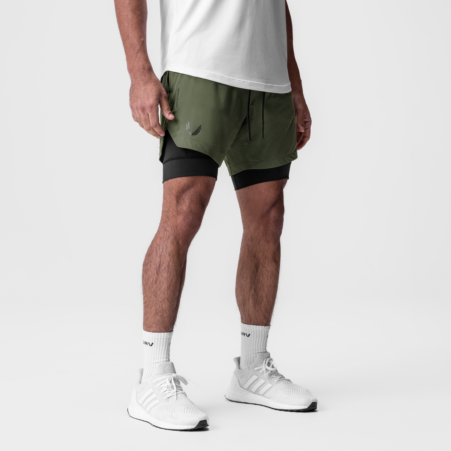 0866. Tetra-Lite® 7" Liner Short Olive "Wings"/ Black | ASRV near me