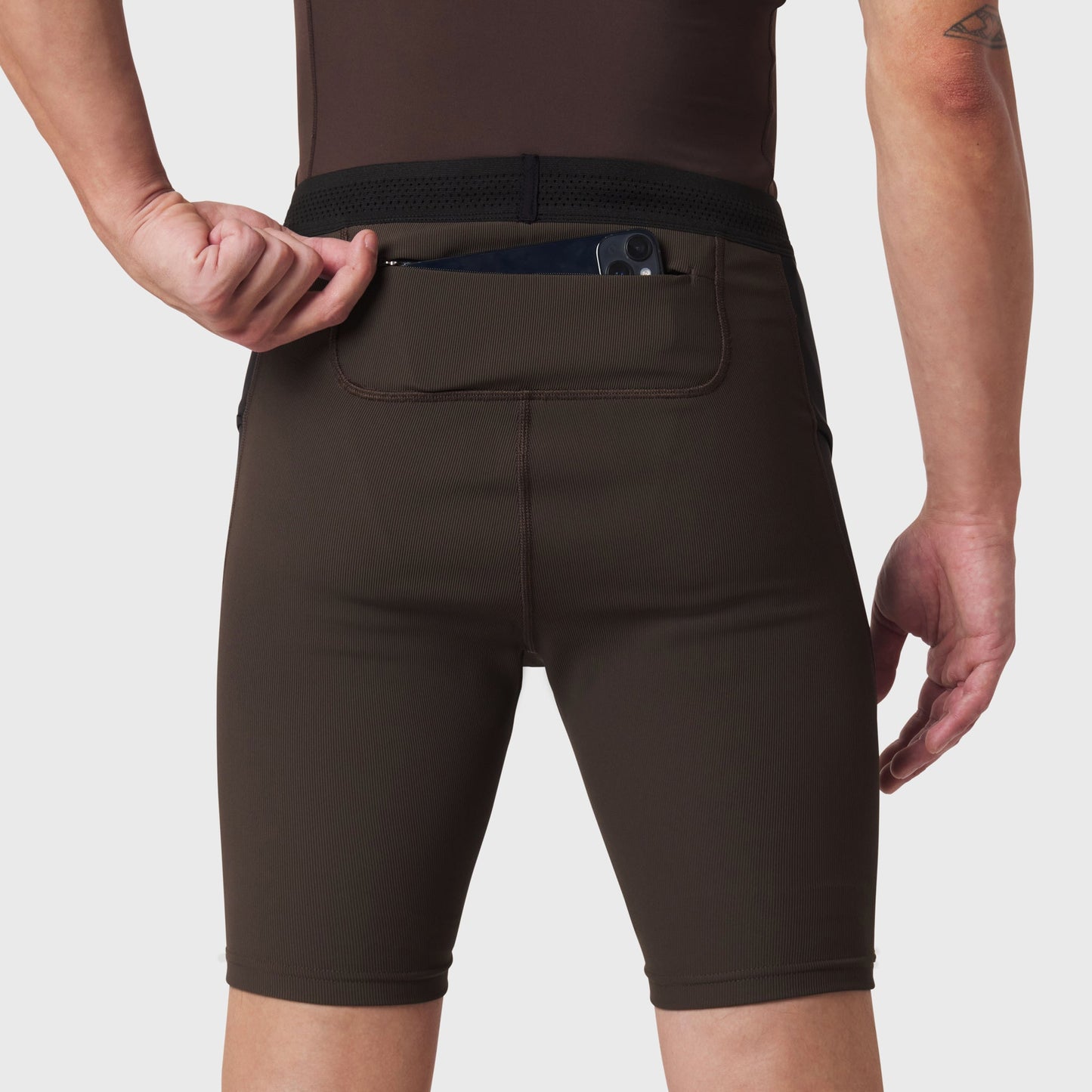1170. Lycra® Ribbed Run Half-Tight Dark Earth | ASRV near me