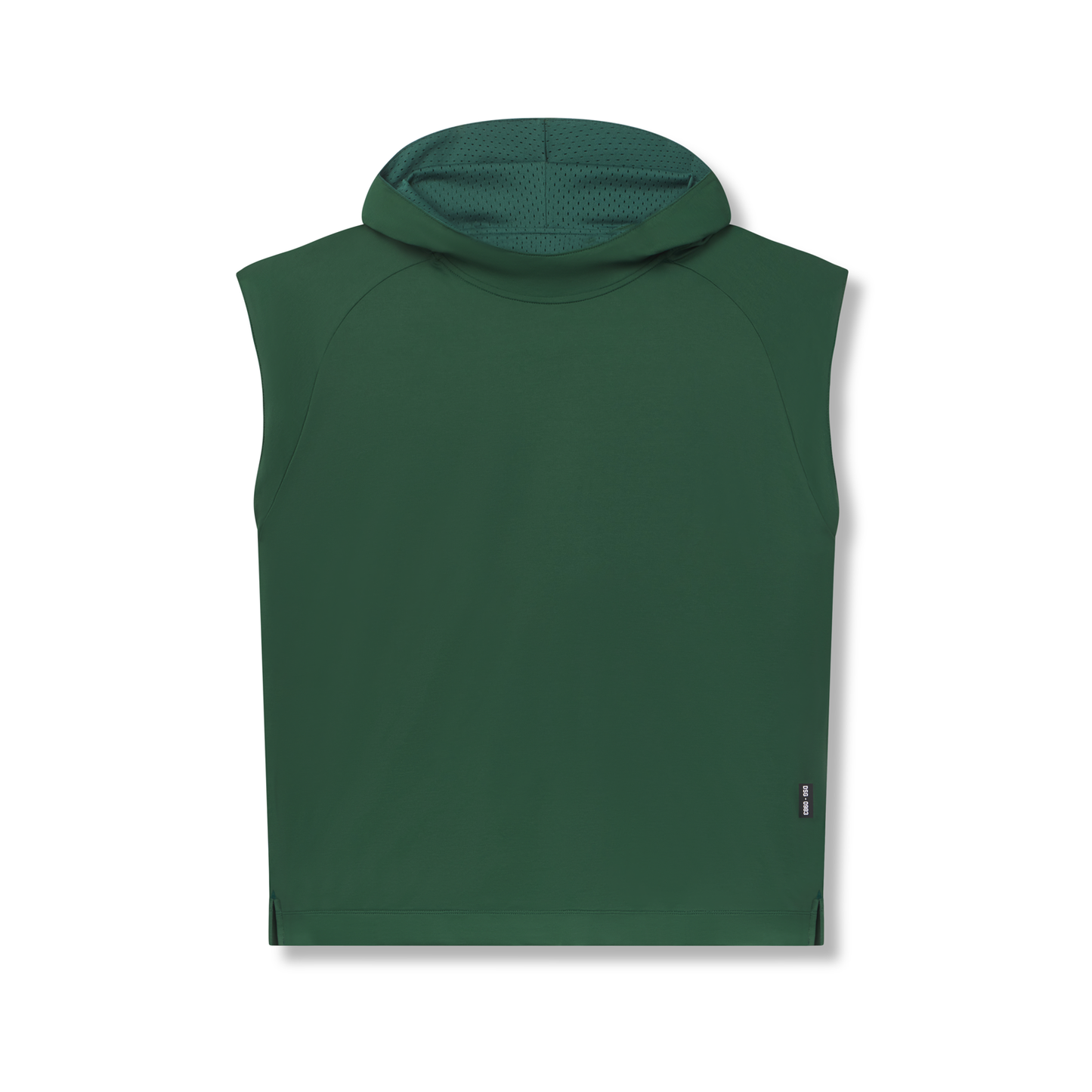 0983. Reversible 2-in-1 Cutoff Hoodie Forest Green | ASRV Online