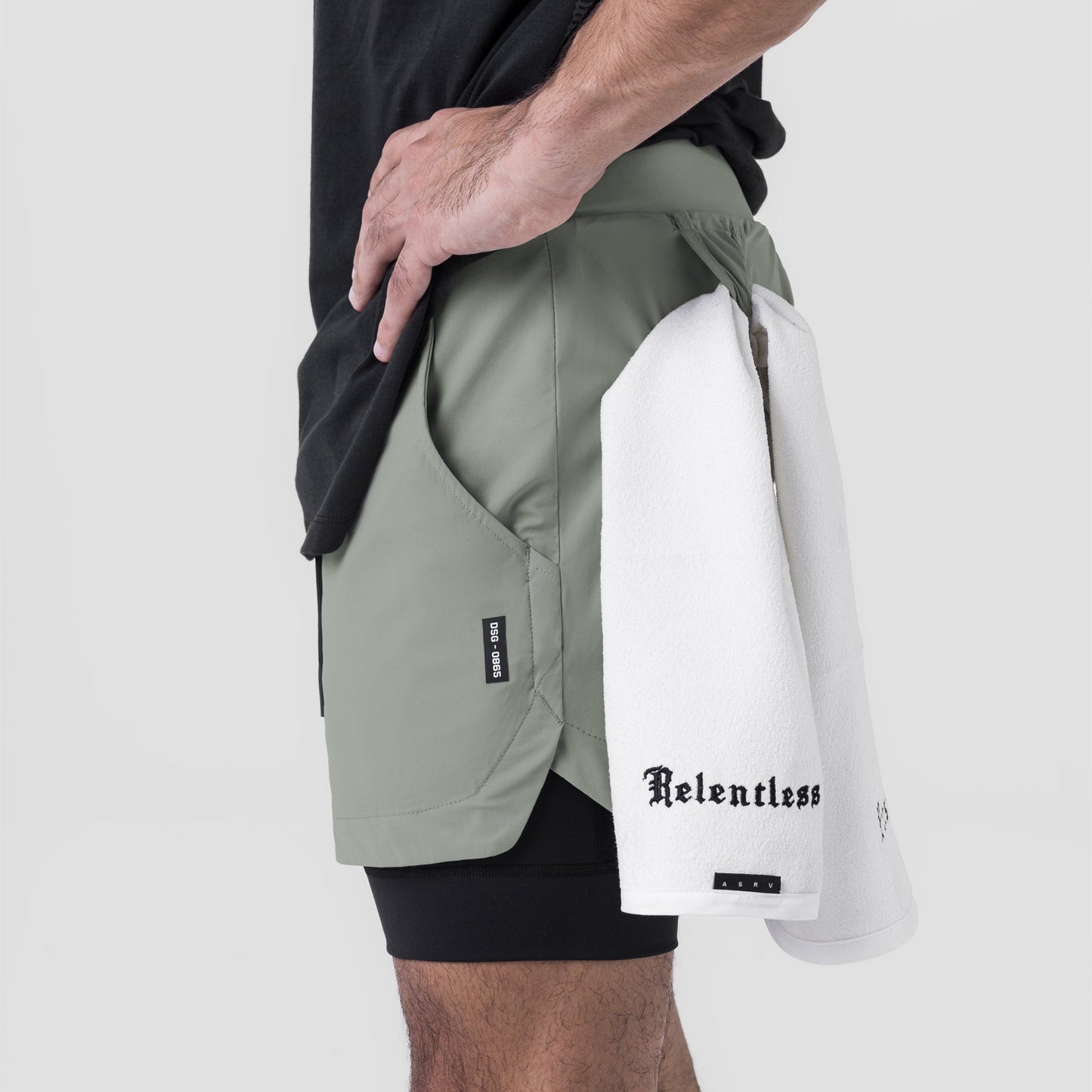0865. Tetra-Lite® 5" Liner Short Sage "Wings"/Black | ASRV US