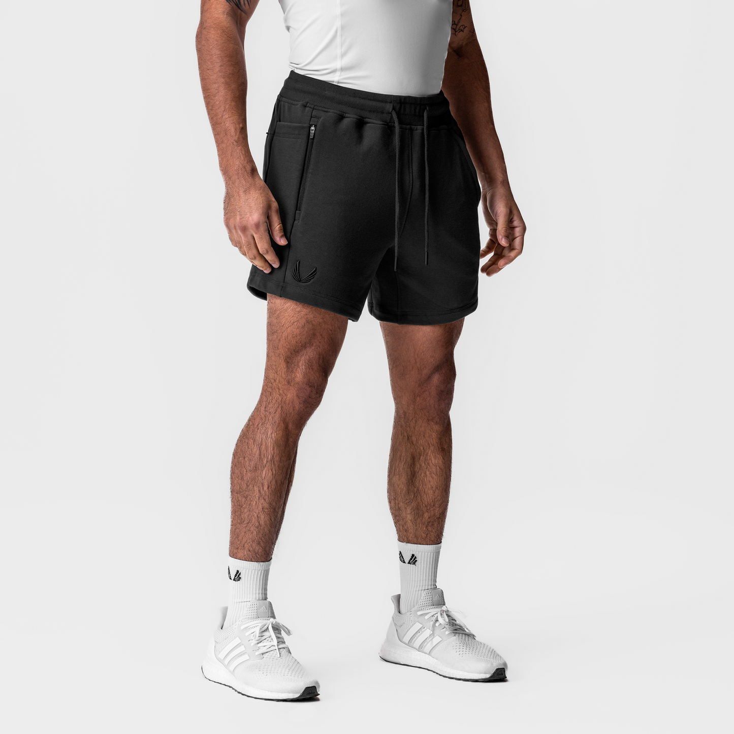 0867. Tech-Terry™ Sidelock Sweat Short Black | ASRV discount