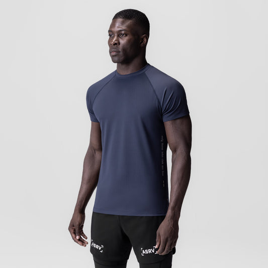 0839. 3D-Lite® 2.0 Lycra® Fitted Tee Navy "OTWR" | ASRV US