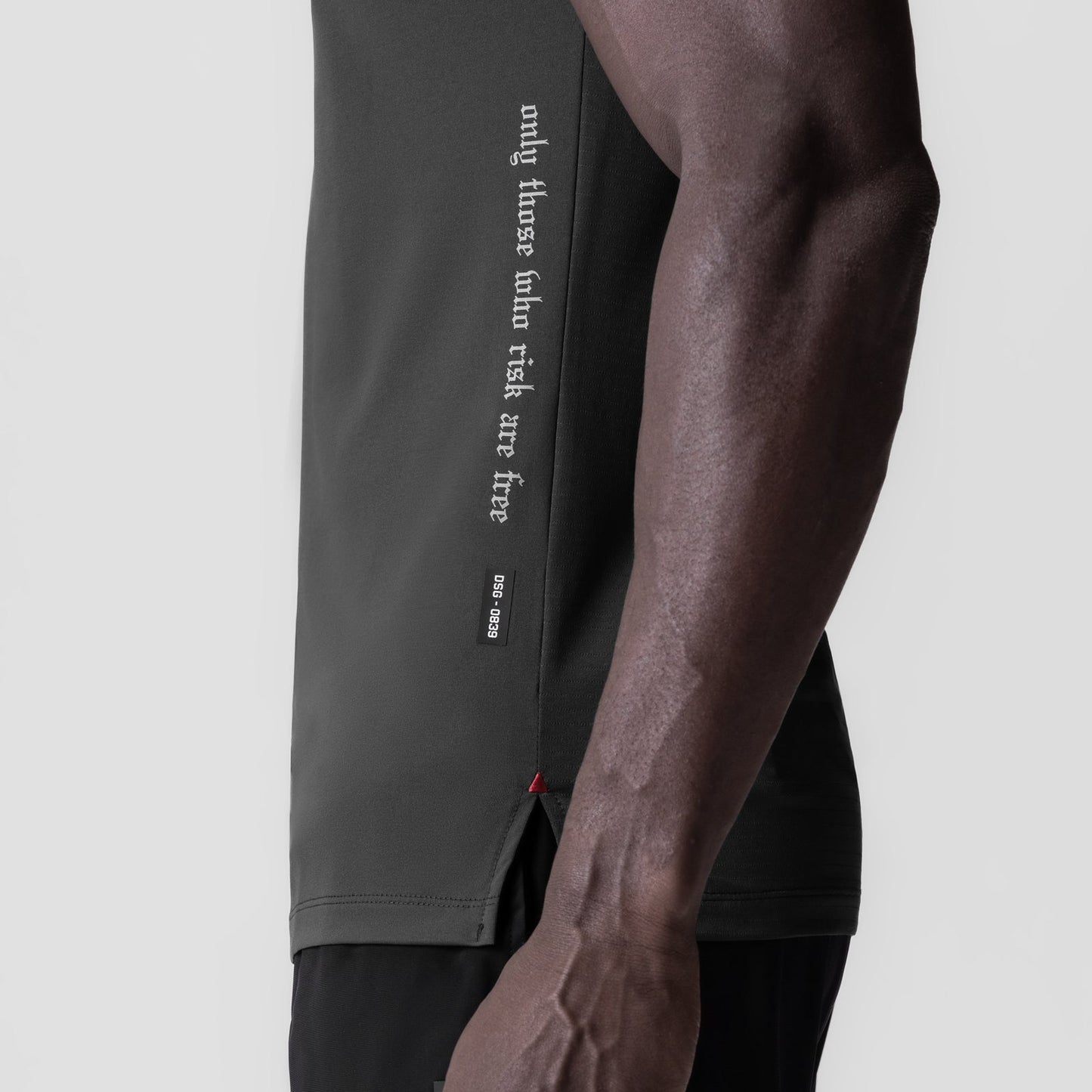 0839. 3D-Lite® 2.0 Lycra® Fitted Tee Space Grey "OTWR" | ASRV on sale