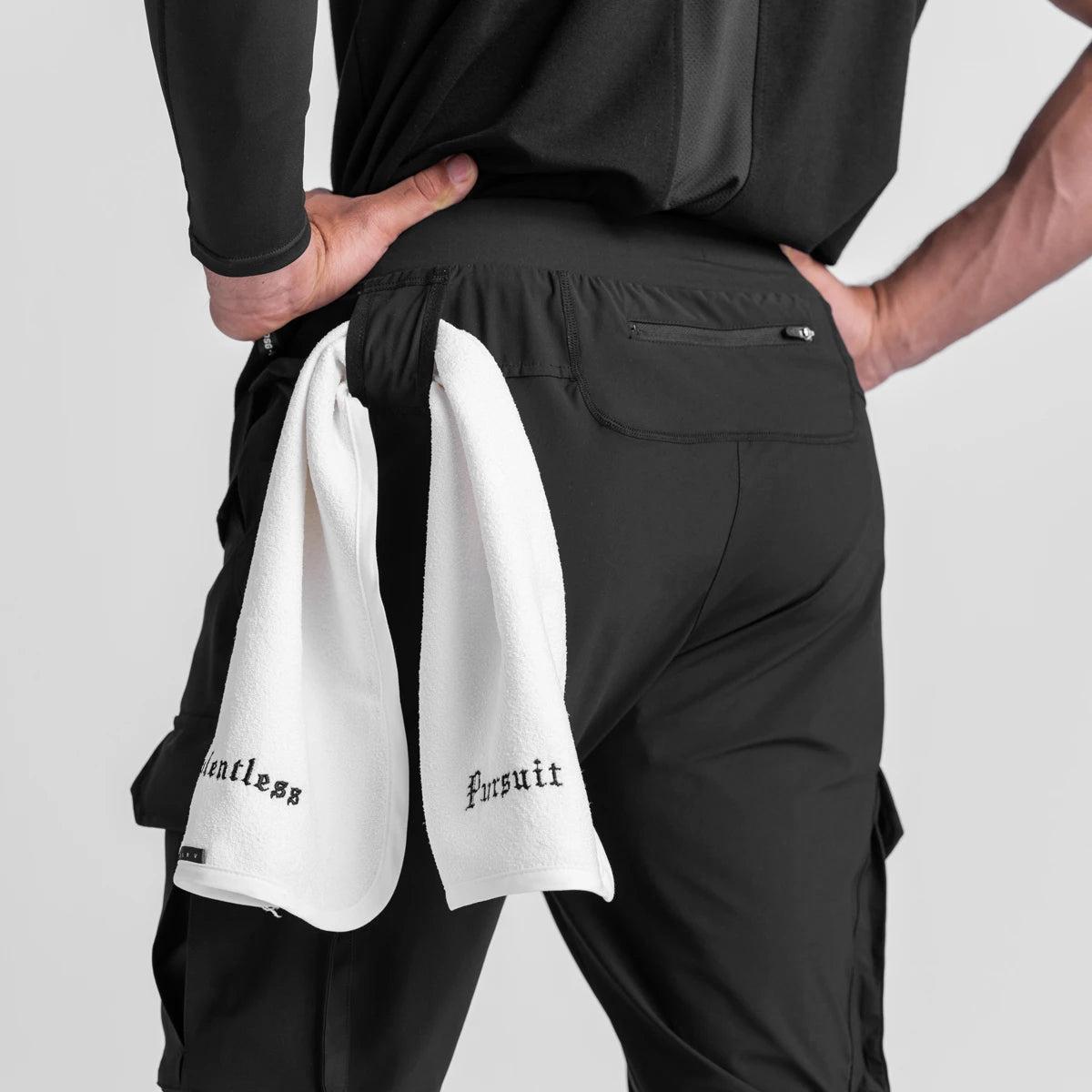0437. Tetra-Lite® Cargo High Rib Jogger Black | ASRV for sale
