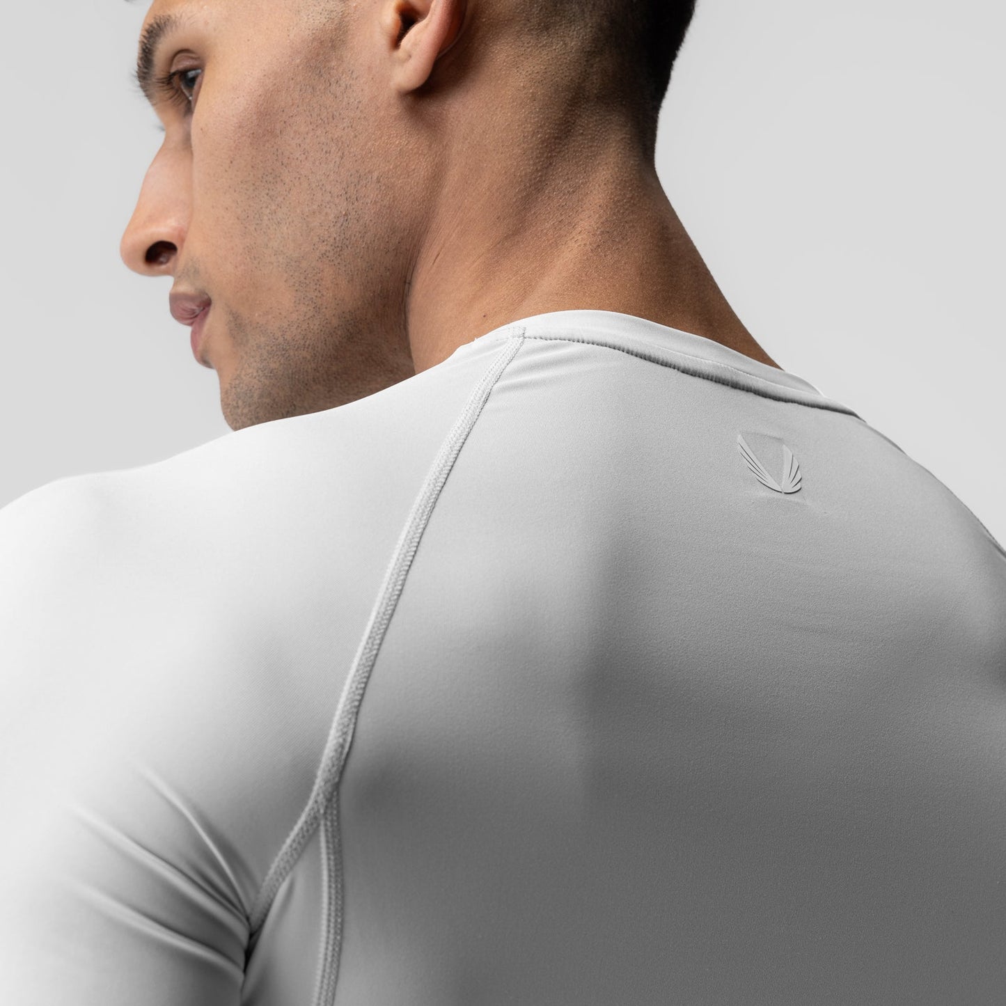 1027. WarpFlexx-Lite® Half-Sleeve Baselayer Light Grey | ASRV discount