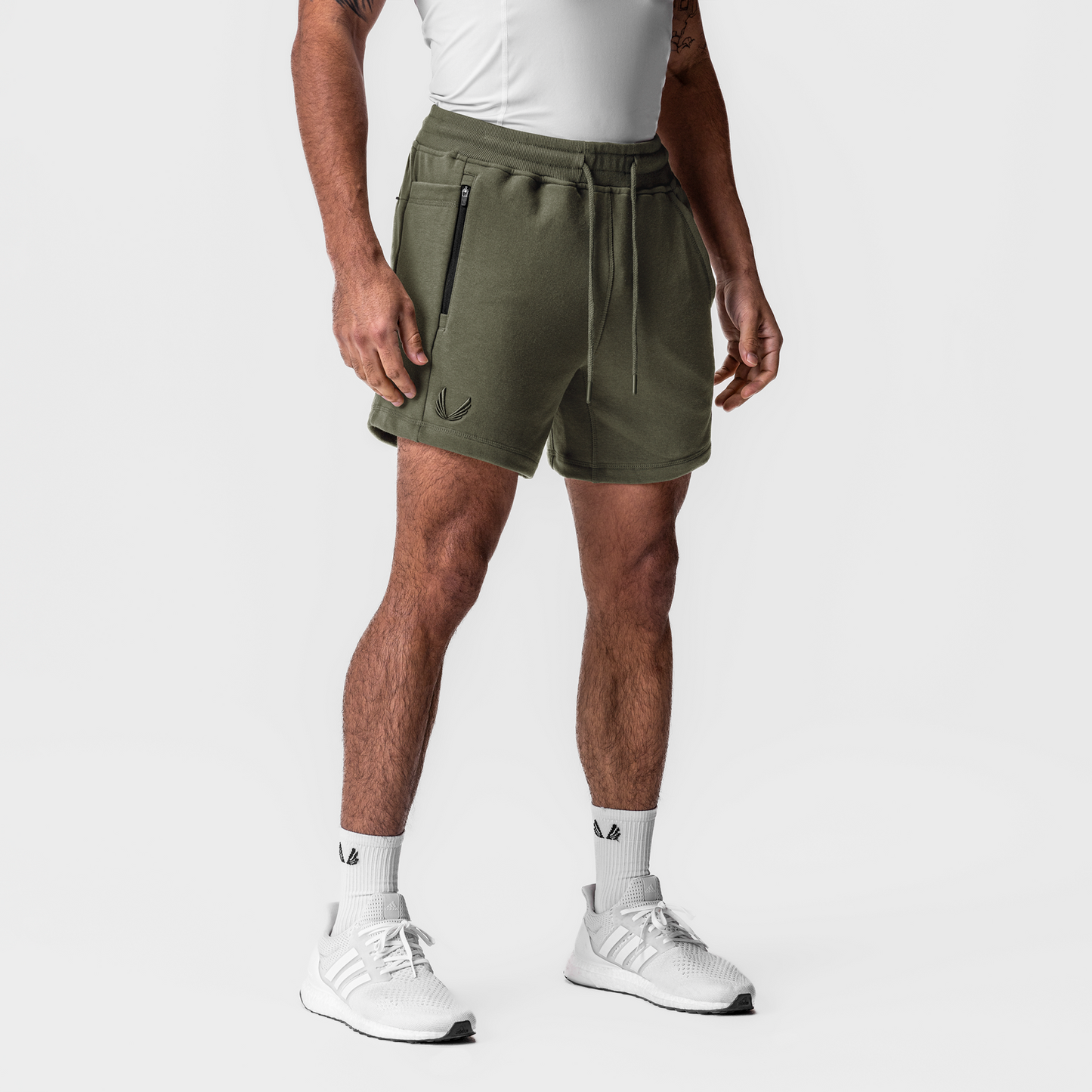 0867. Tech-Terry™ Sidelock Sweat Short Olive | ASRV sale