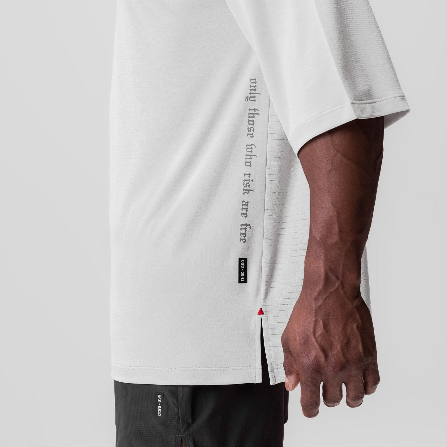 0841. 3D-Lite® 2.0 3/4-Sleeve Oversized Tee White "OTWR" | ASRV on sale