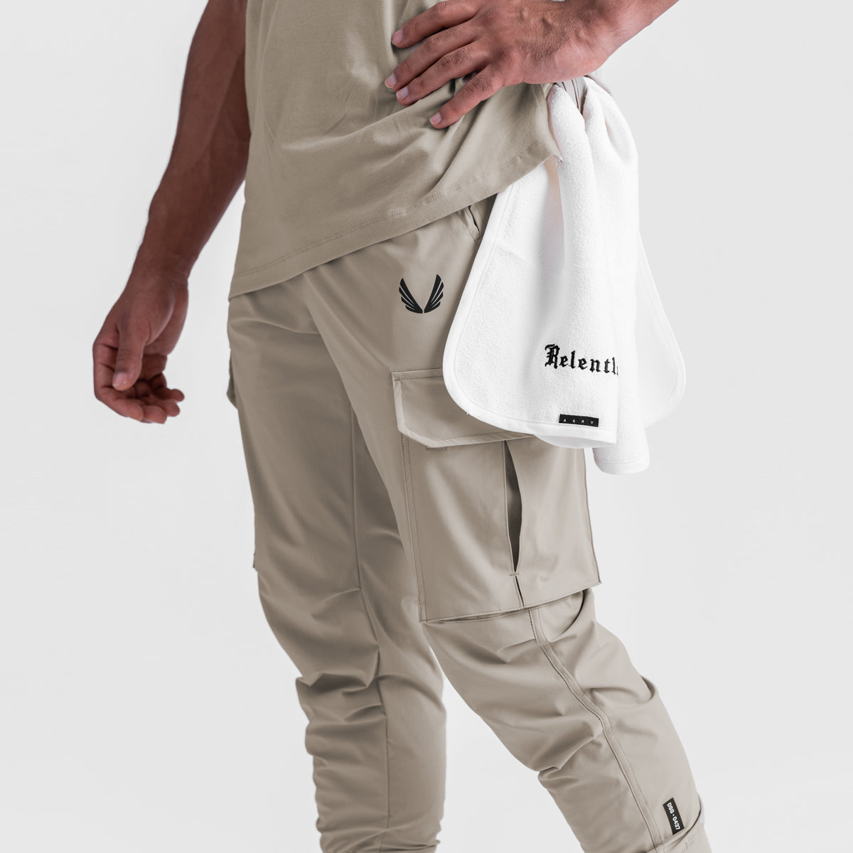 0437. Tetra-Lite® Cargo High Rib Jogger Sand Smoke | ASRV Online