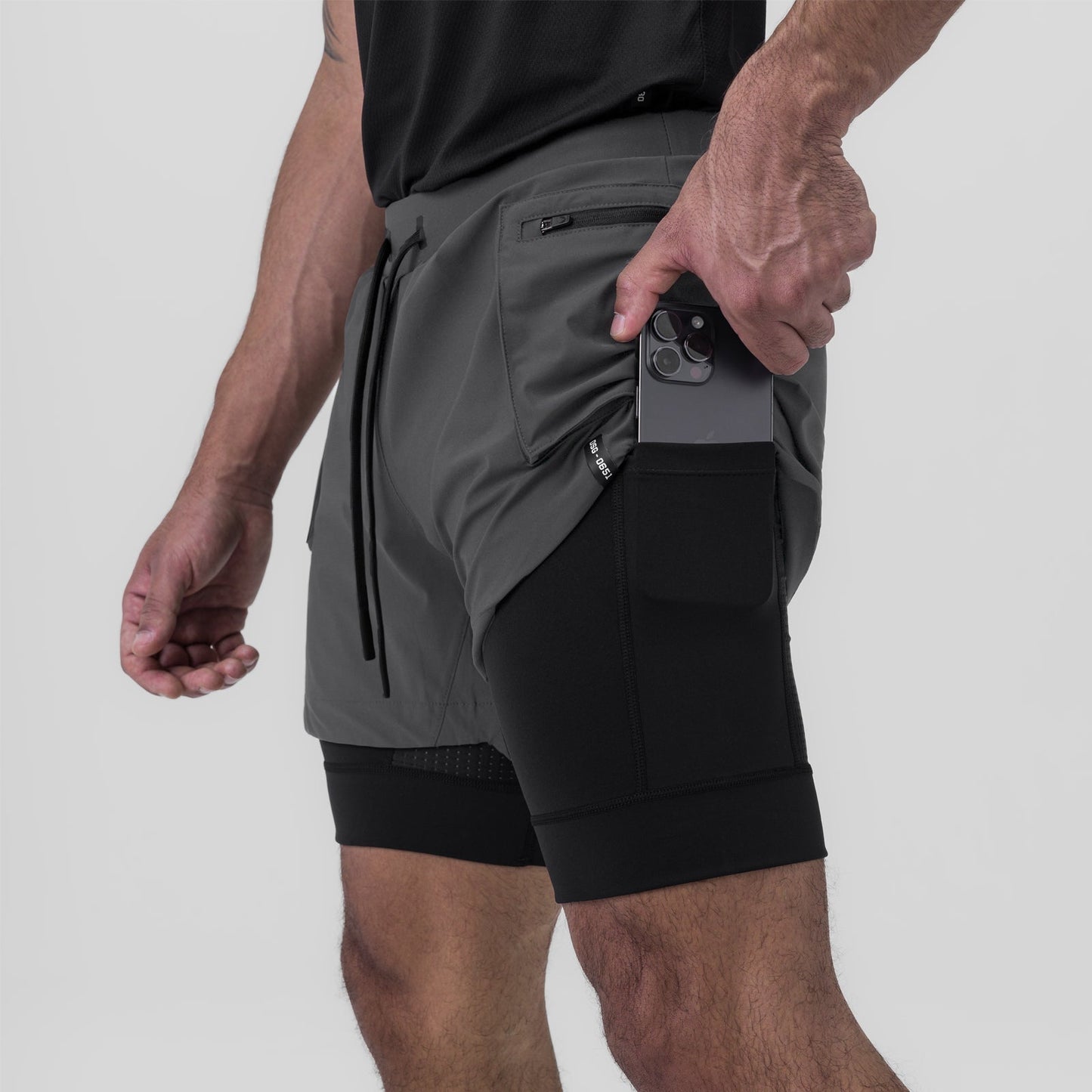 0651. Tetra-Lite® 5" Liner Cargo Short Space Grey | ASRV Online