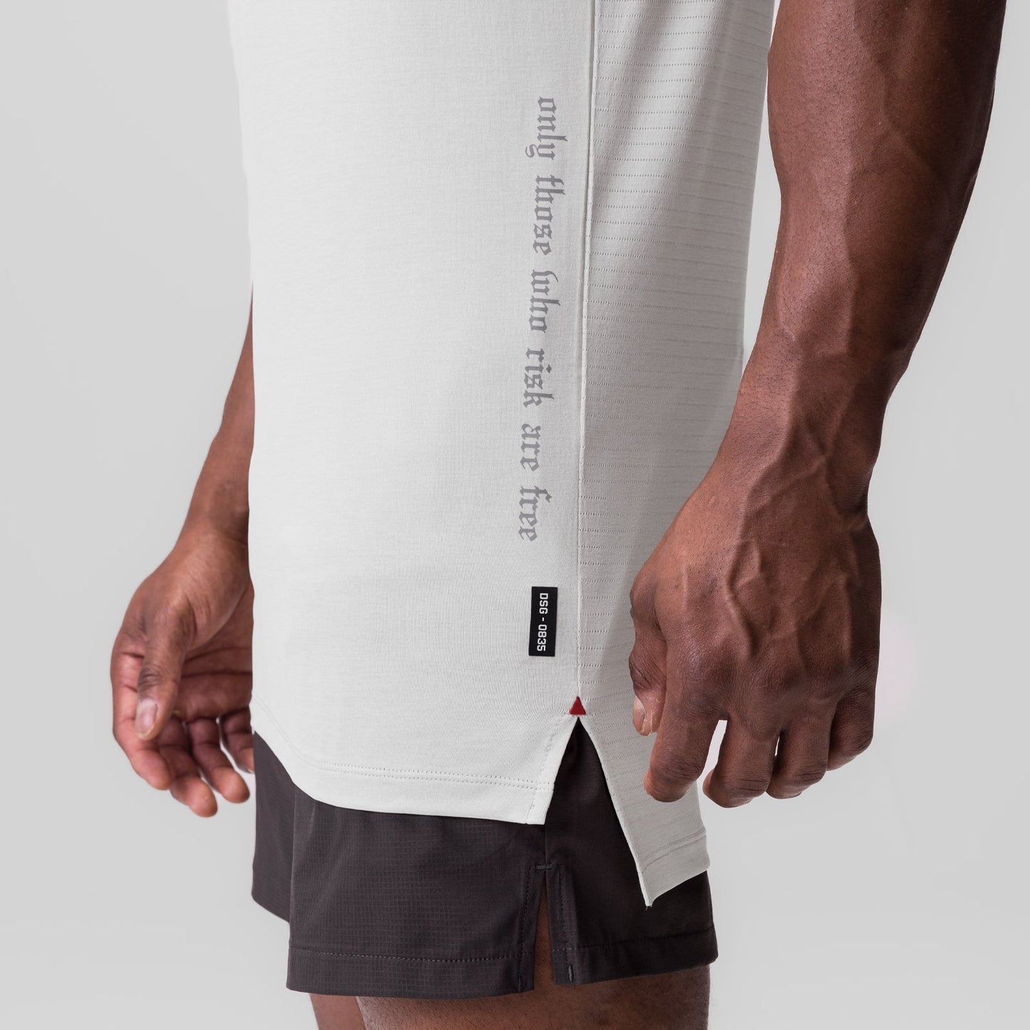 0835. 3D-Lite® 2.0 Drop Hem Tank White "OTWR" | ASRV sale