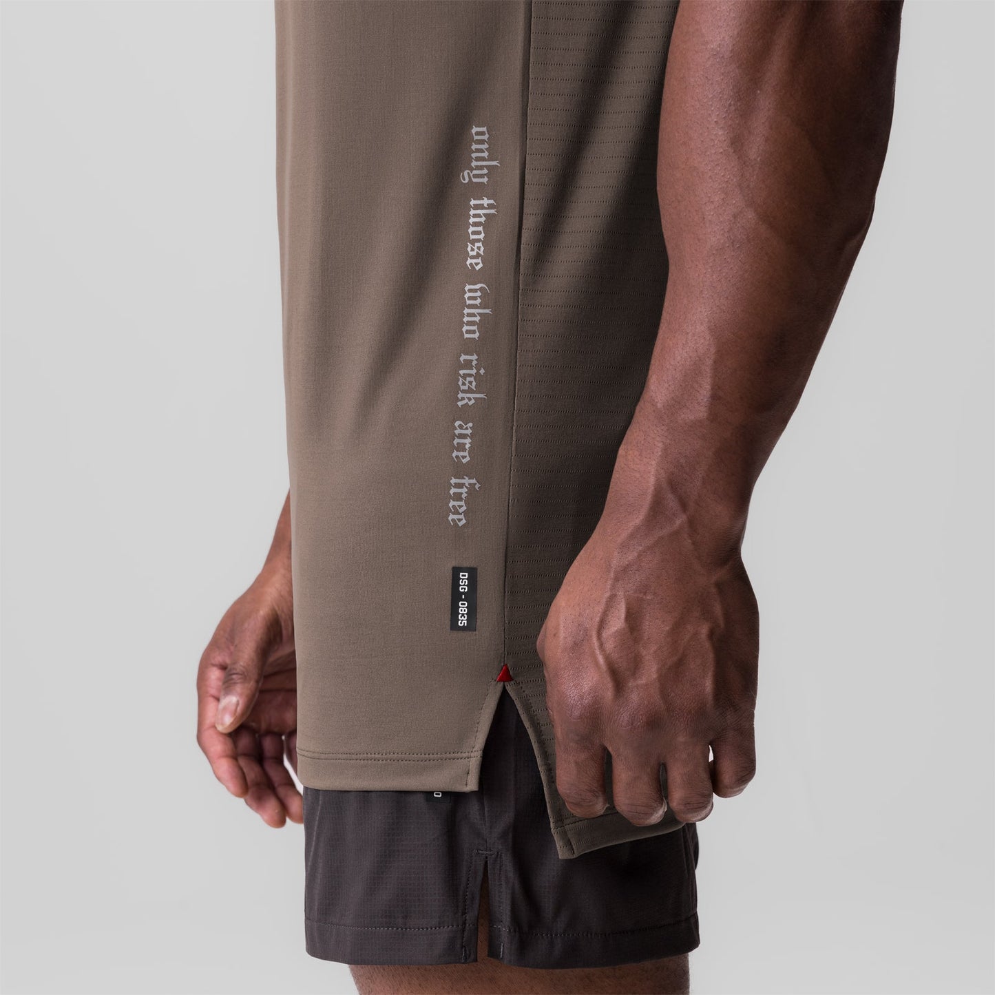 0835. 3D-Lite® 2.0 Drop Hem Tank Deep Taupe "OTWR" | ASRV Discount