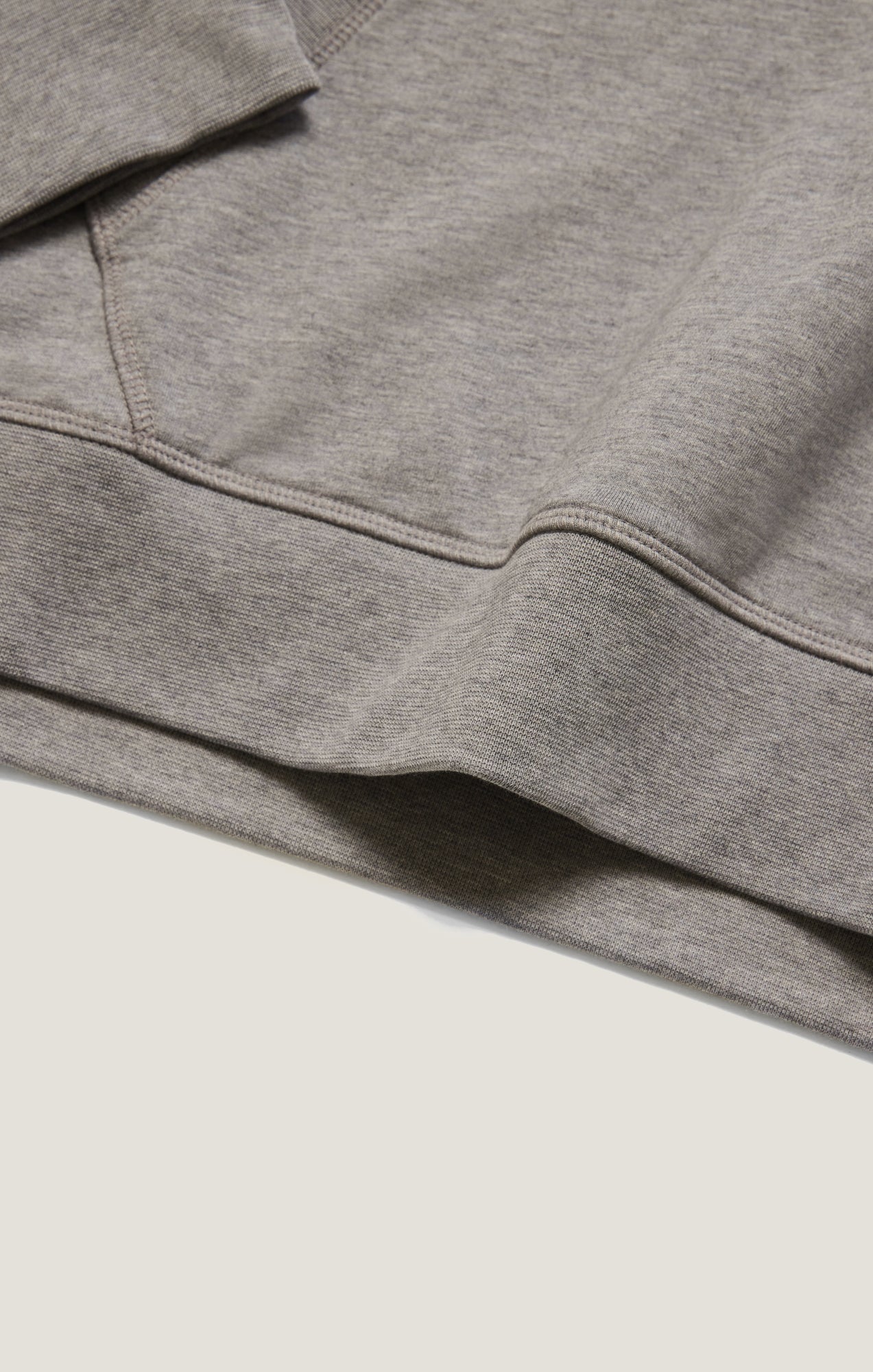 34 Heritage French Terry Hoodie In Grey Melange