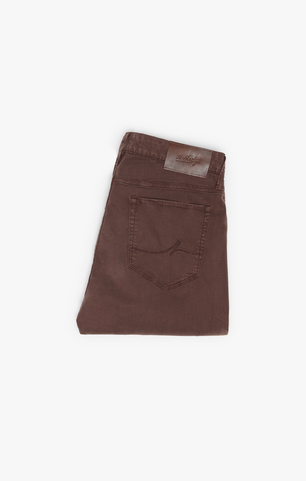 34 Heritage Charisma Relaxed Straight Leg Pants In Mahogany Twill