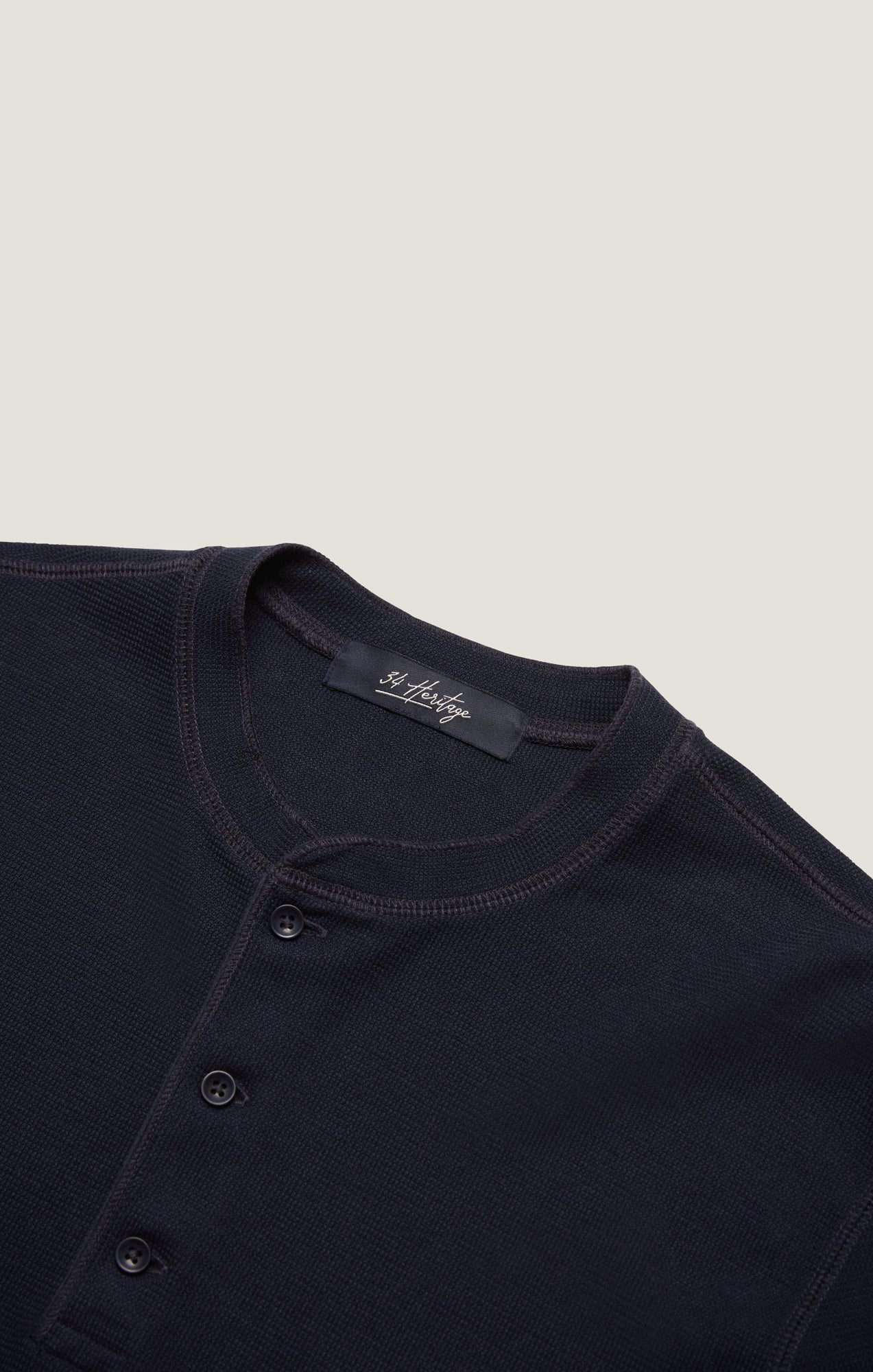 34 Heritage Long Sleeve Henley In Navy