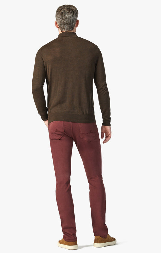34 Heritage Courage Straight Leg Pants in Rum Raisin Comfort