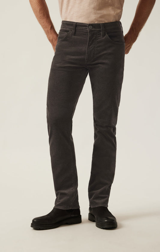 34 Heritage Courage Straight Leg Pants in Dark Olive Moleskin