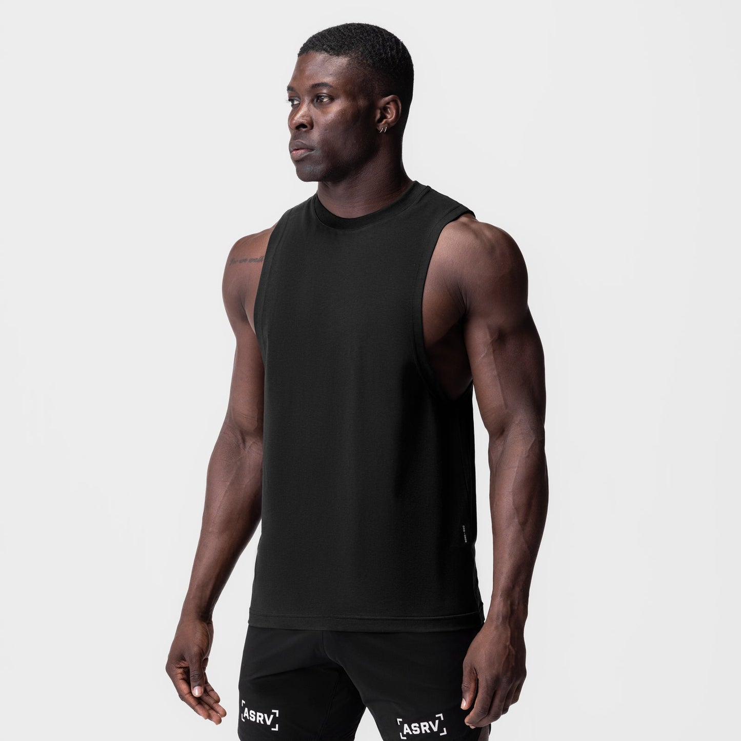 0926. Supima® Muscle Tank Black | ASRV sale