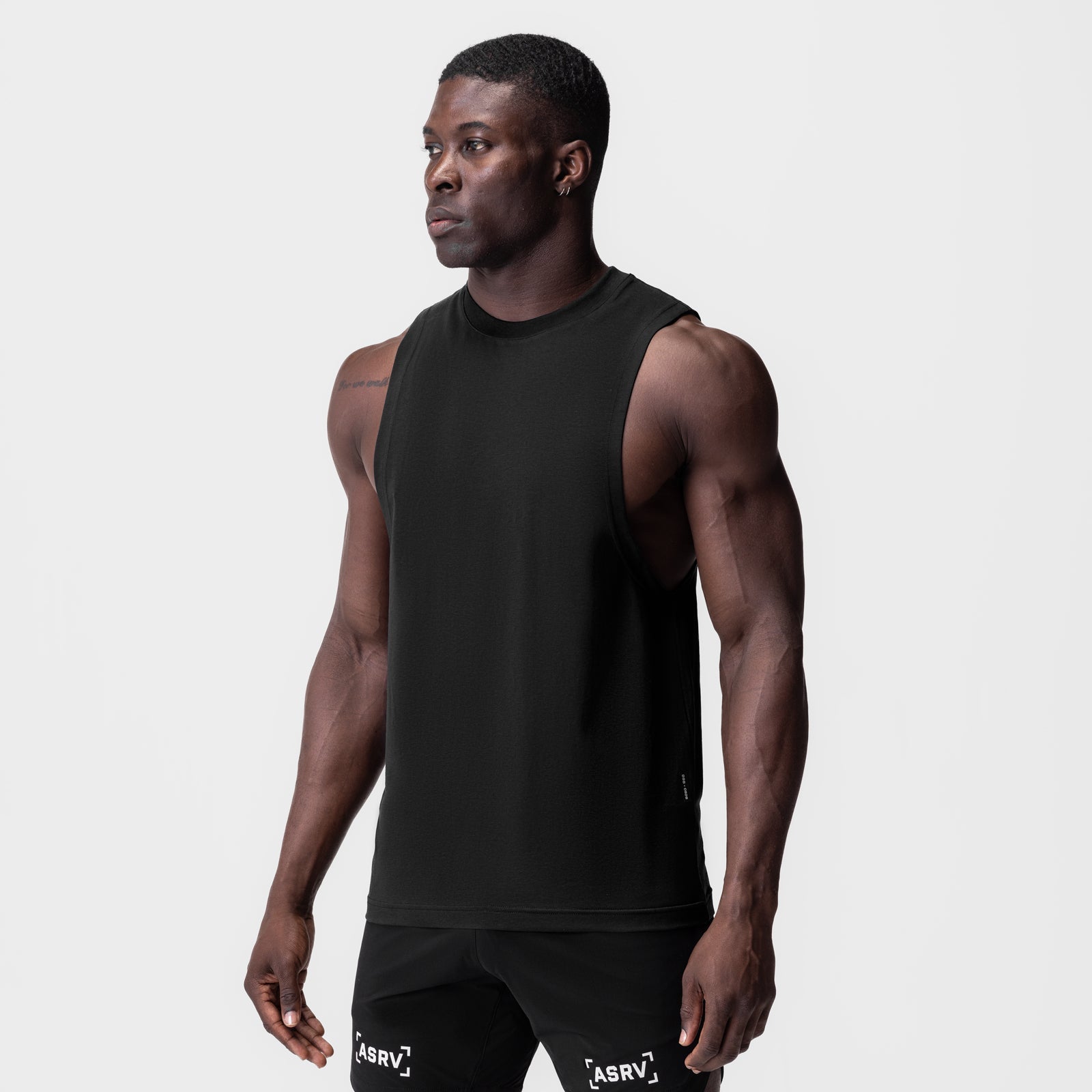 0926. Supima® Muscle Tank Black | ASRV sale