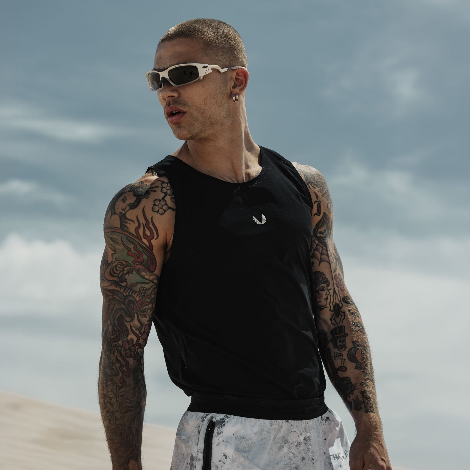 1189. Aerotex™ Perforated Run Tank Black | ASRV on sale