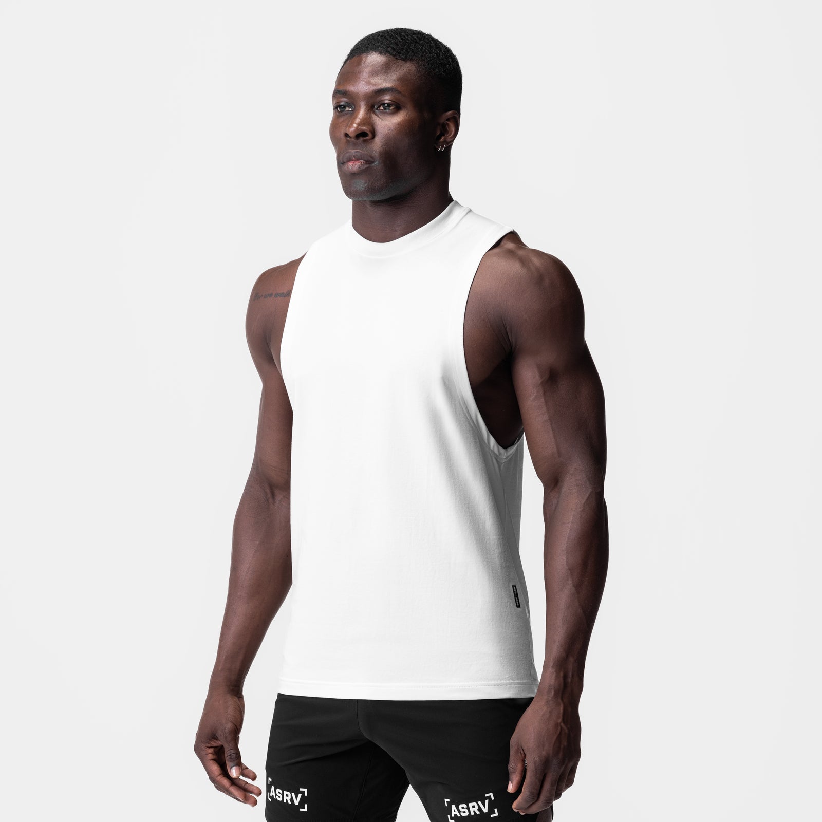 0926. Supima® Muscle Tank White | ASRV discount