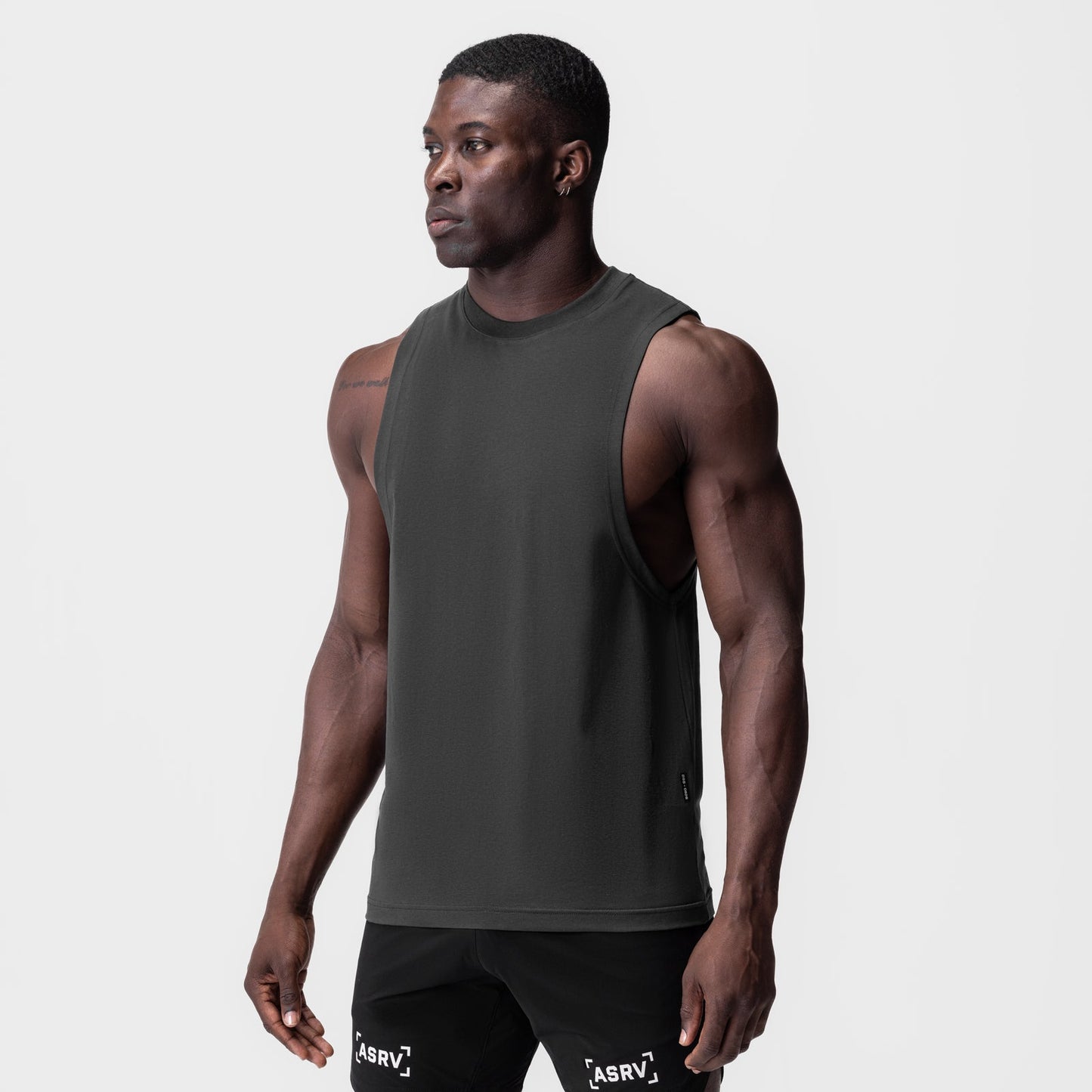 0926. Supima® Muscle Tank Space Grey | ASRV Online