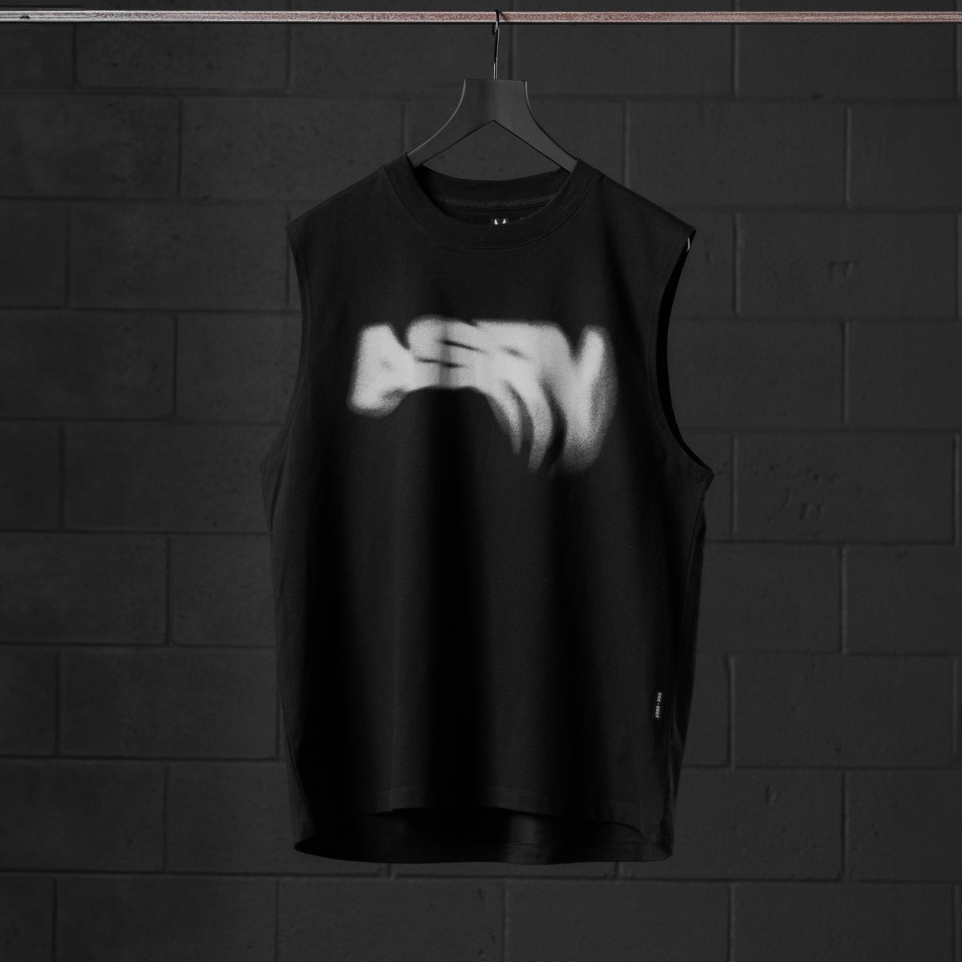 0807. Tech Essential™ Relaxed Cutoff Black "Signal Lost" | ASRV Discount