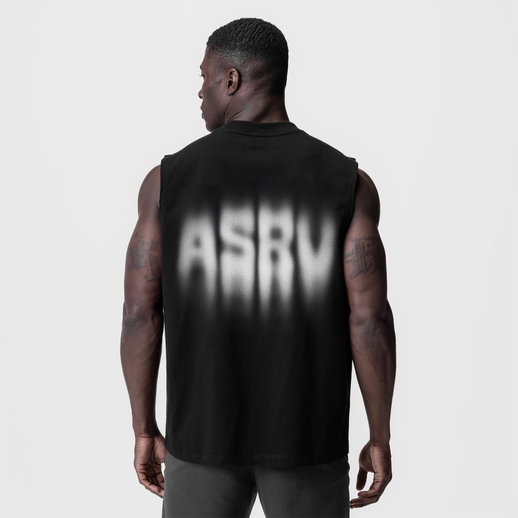 0807. Tech Essential™ Relaxed Cutoff Black "Motion Blur" | ASRV sale