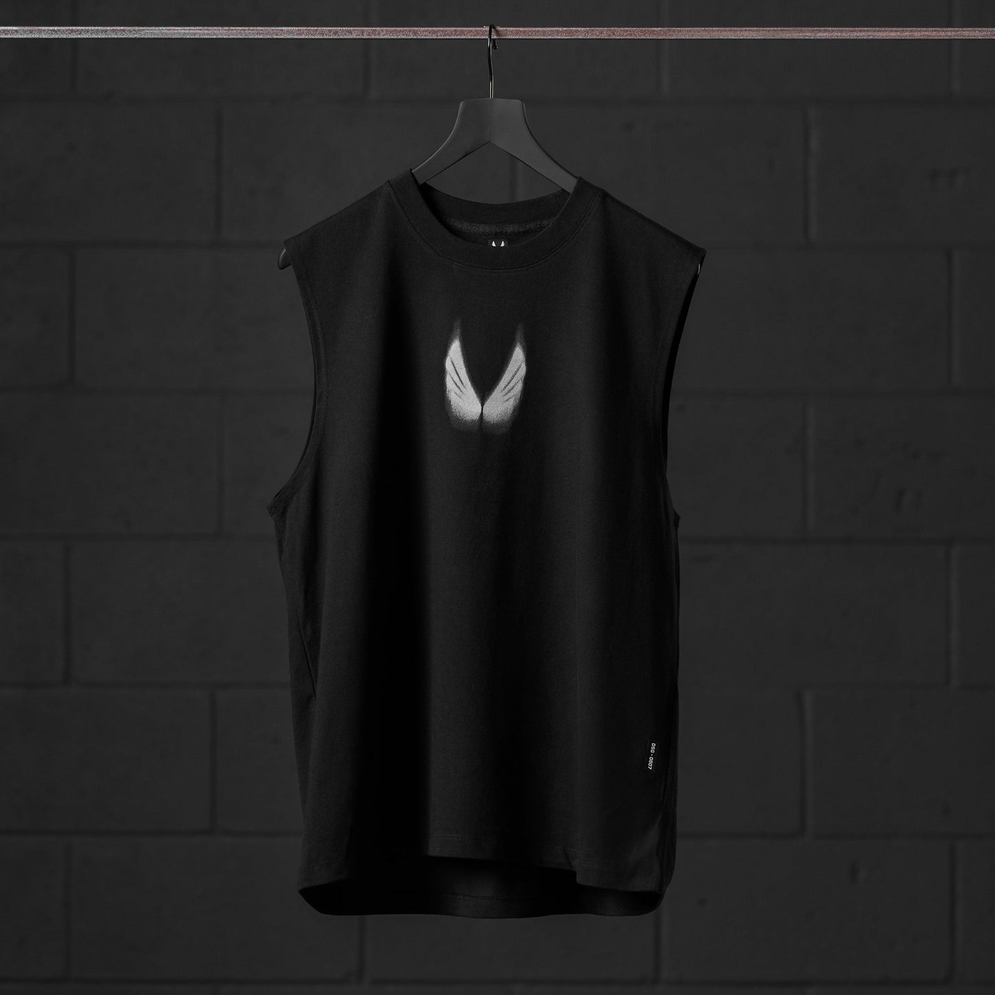 0807. Tech Essential™ Relaxed Cutoff Black "Motion Blur" | ASRV sale
