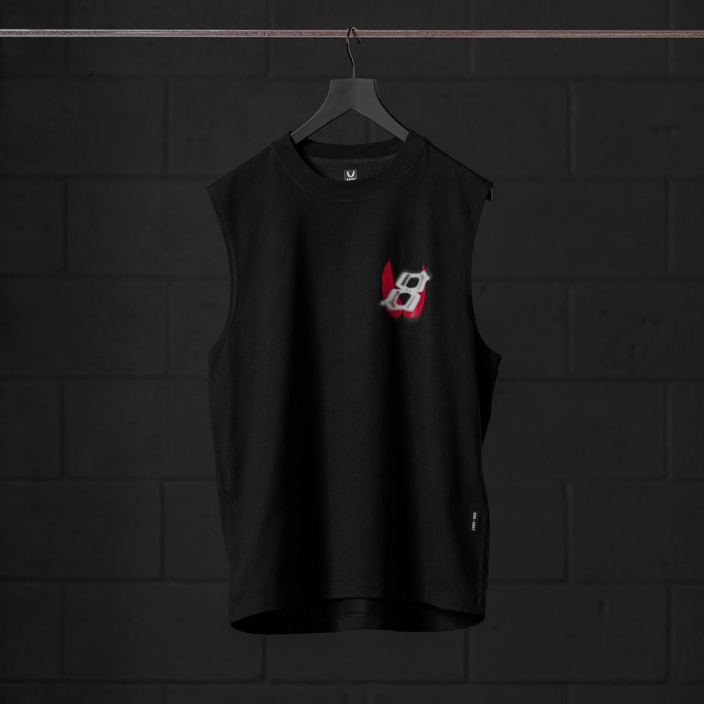 0807. Tech Essential™ Relaxed Cutoff Black "Infinite Mindset" | ASRV Online