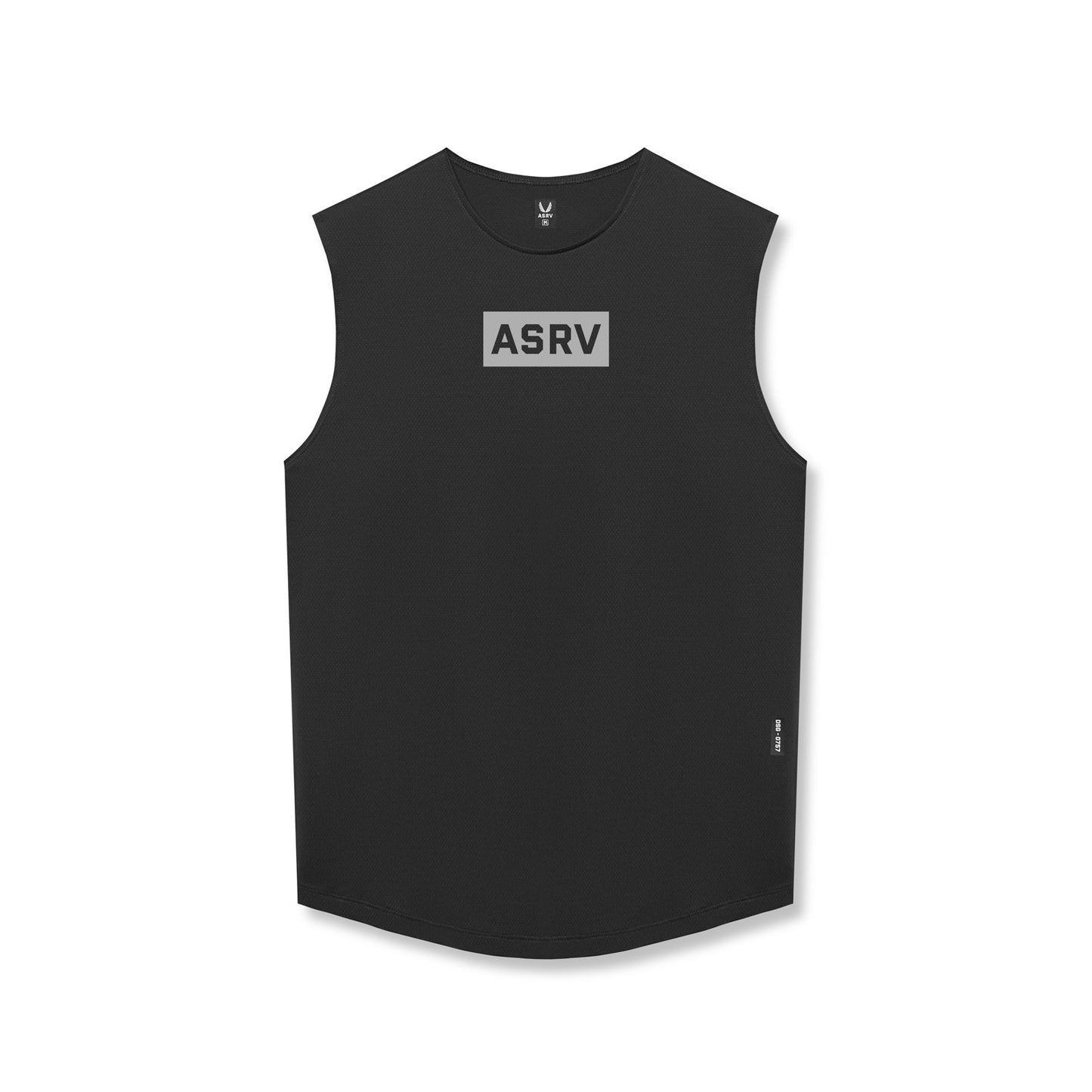 0757. AeroSilver® Cutoff Tank Black "Box Logo" | ASRV Discount