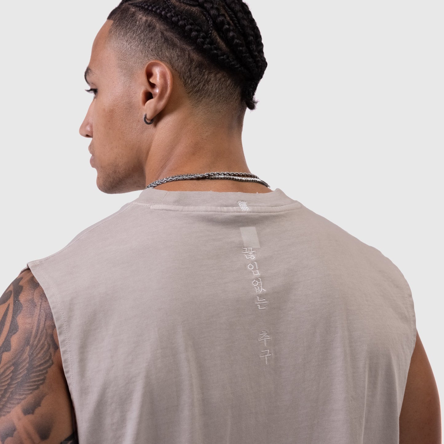 0807. Tech Essential™ Relaxed Cutoff Faded Chai | ASRV on sale