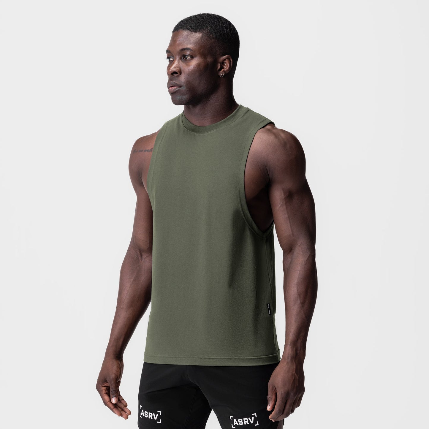 0926. Supima® Muscle Tank Olive | ASRV for sale