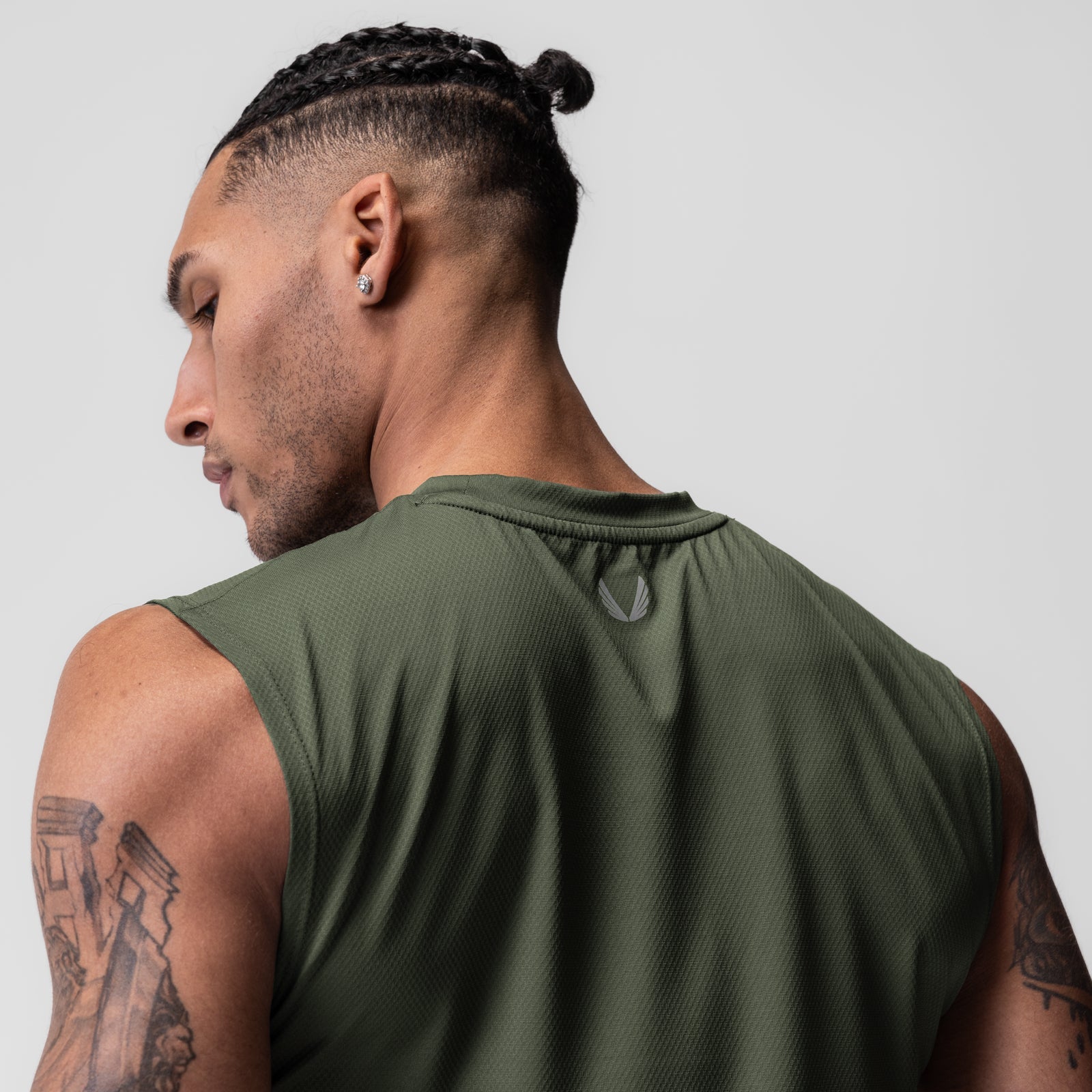 0757. AeroSilver® Cutoff Tank Olive | ASRV Online
