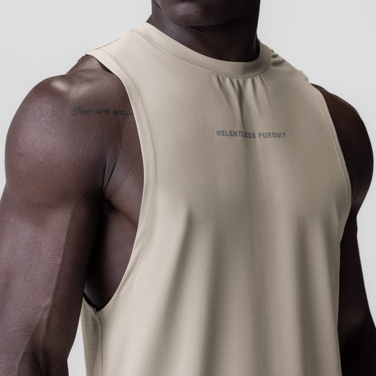 0837. 3D-Lite® 2.0 Lycra® Muscle Tank Sand Smoke "RP" | ASRV discount