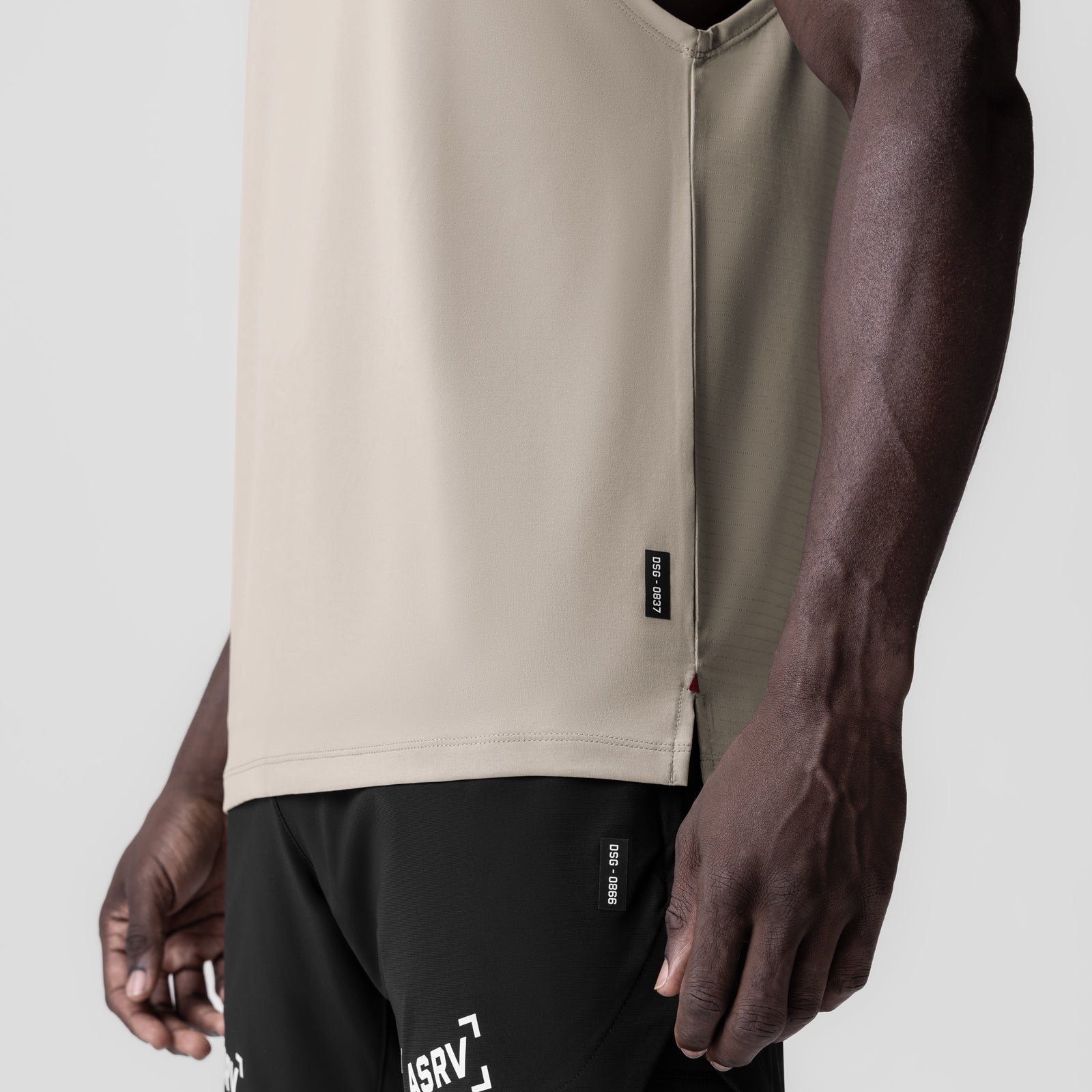 0837. 3D-Lite® 2.0 Lycra® Muscle Tank Sand Smoke "RP" | ASRV discount