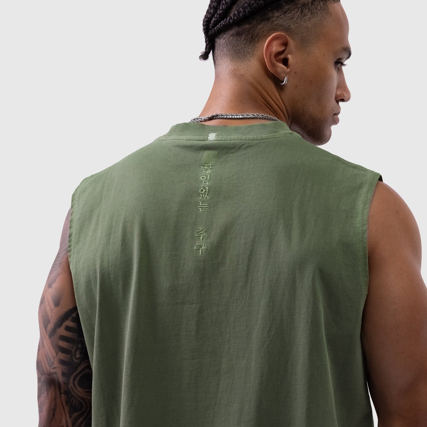 0807. Tech Essential™ Relaxed Cutoff Faded Olive | ASRV near me