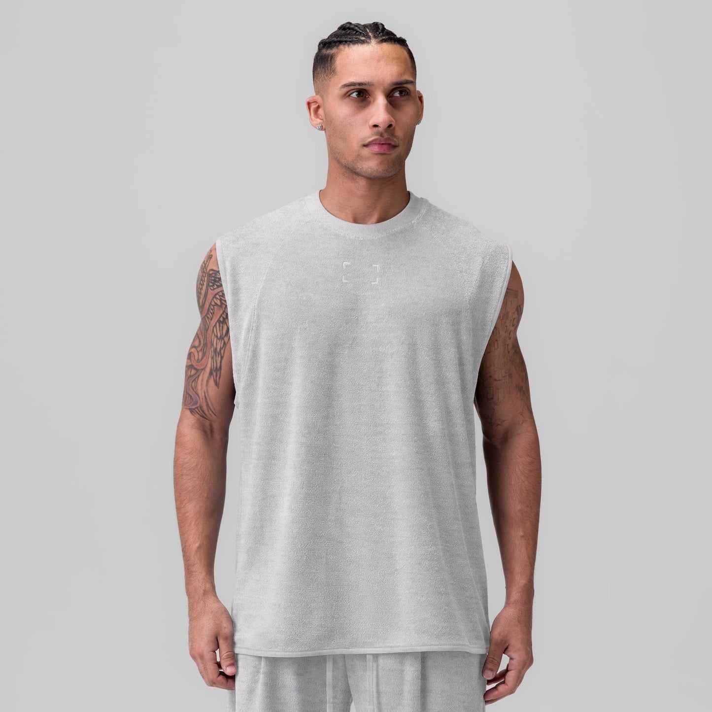 1092. Towel Terry Cutoff Heather Grey | ASRV US