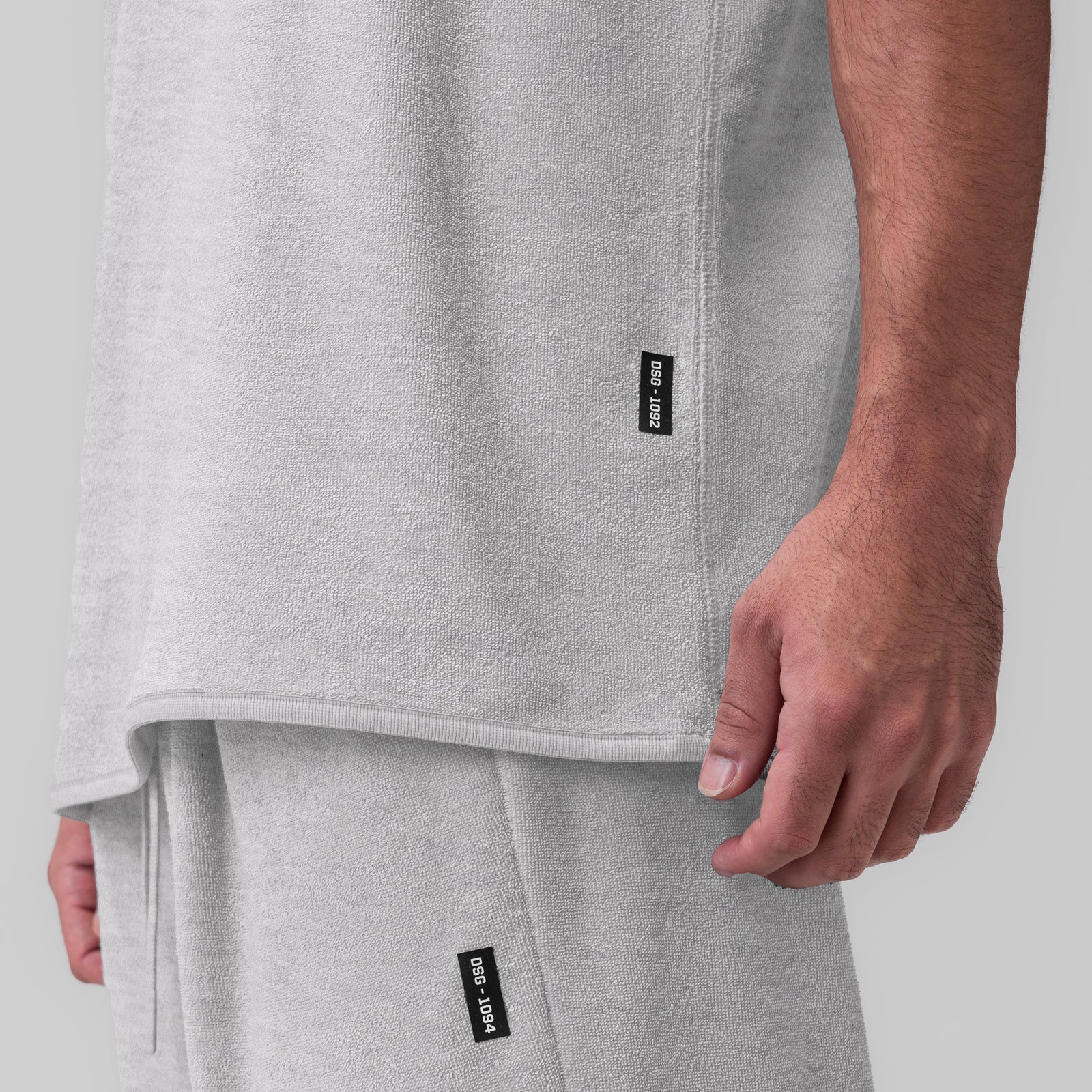 1092. Towel Terry Cutoff Heather Grey | ASRV US