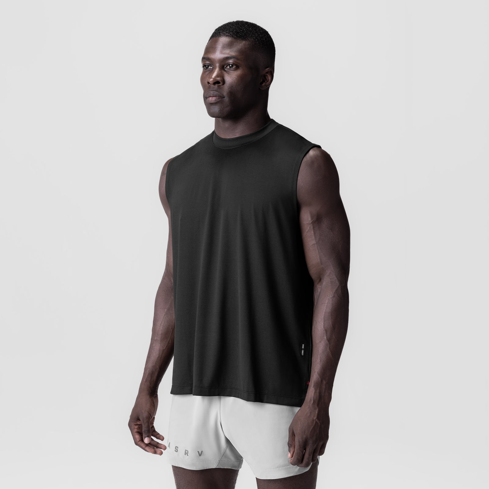 0927. 3D-Lite® 2.0 Lycra® Relaxed Cutoff Black | ASRV discount