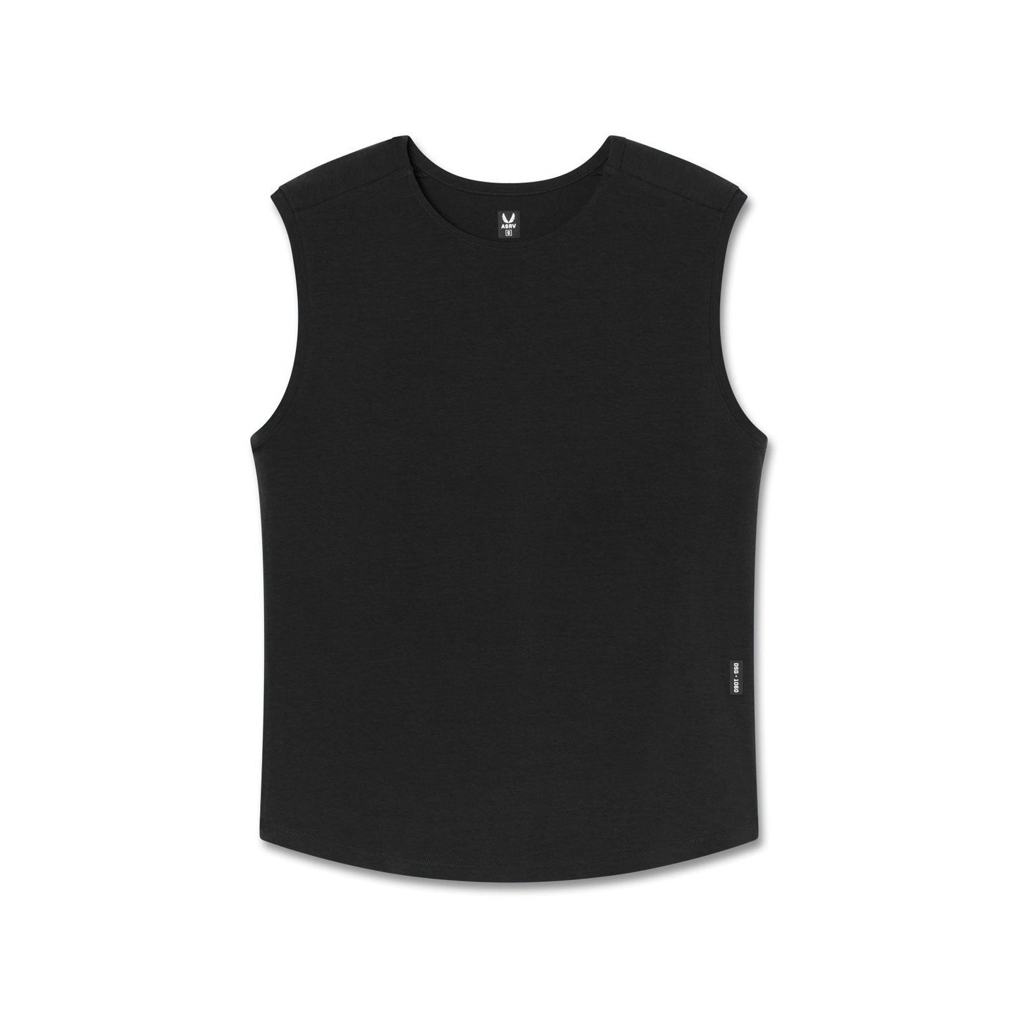 1060. Creora® Cotton Modal Cutoff Tank Black | ASRV Online