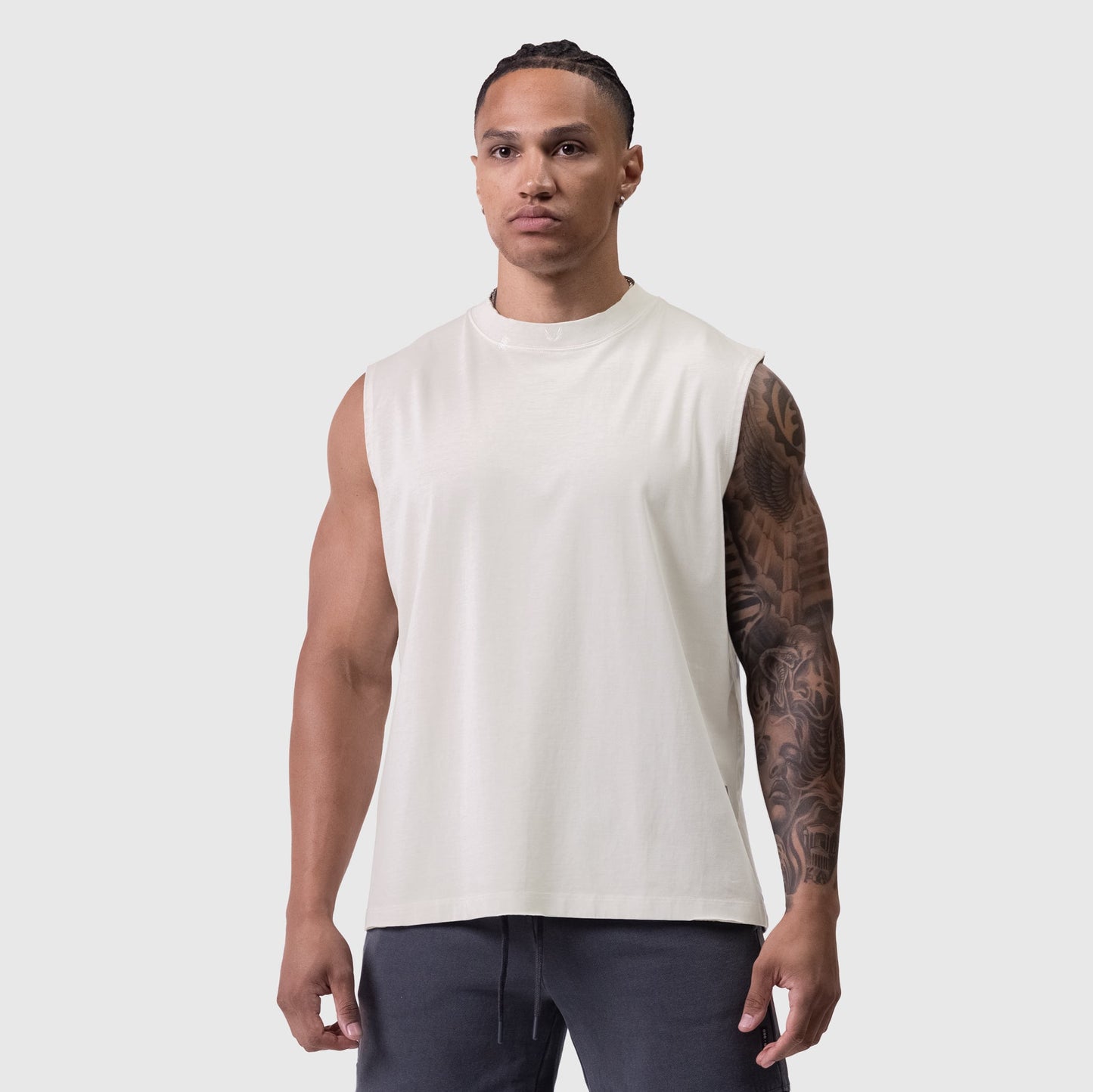 0807. Tech Essential™ Relaxed Cutoff Faded Stone | ASRV Discount