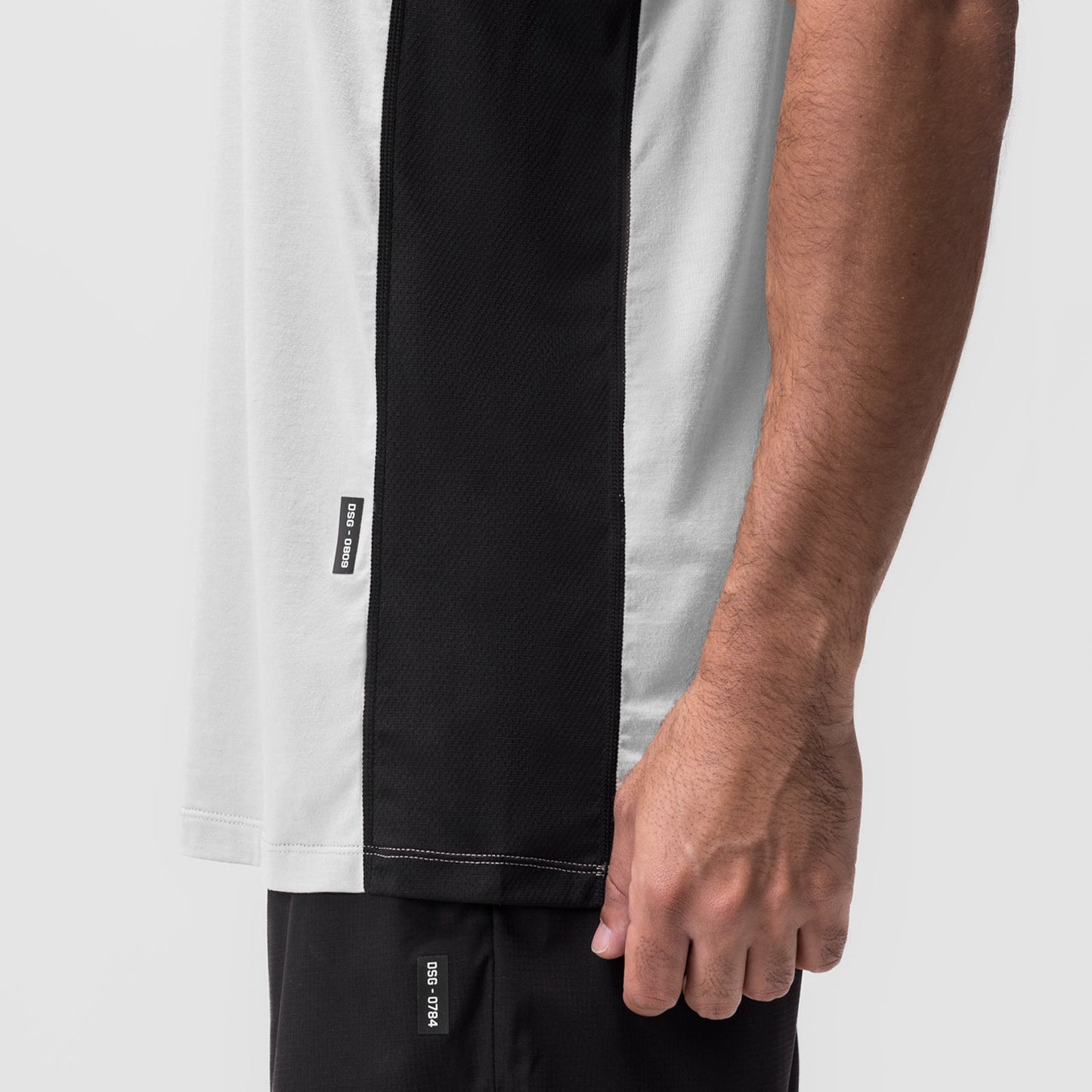 0809. Supima® Mesh Panel Training Singlet White | ASRV US