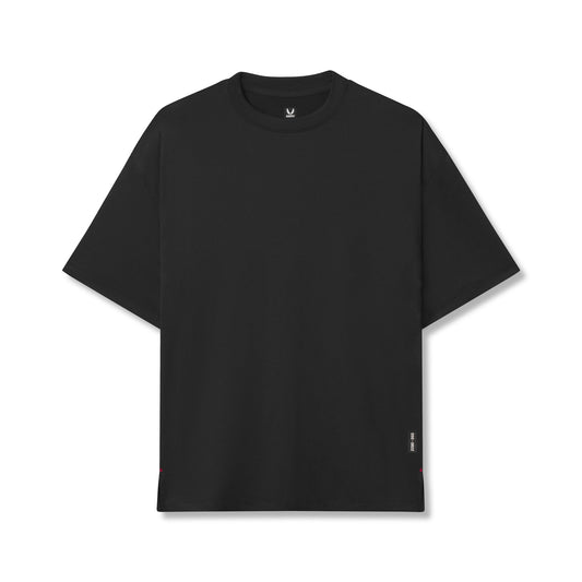 0822. AeroSilver® Oversized Tee Black | ASRV Discount