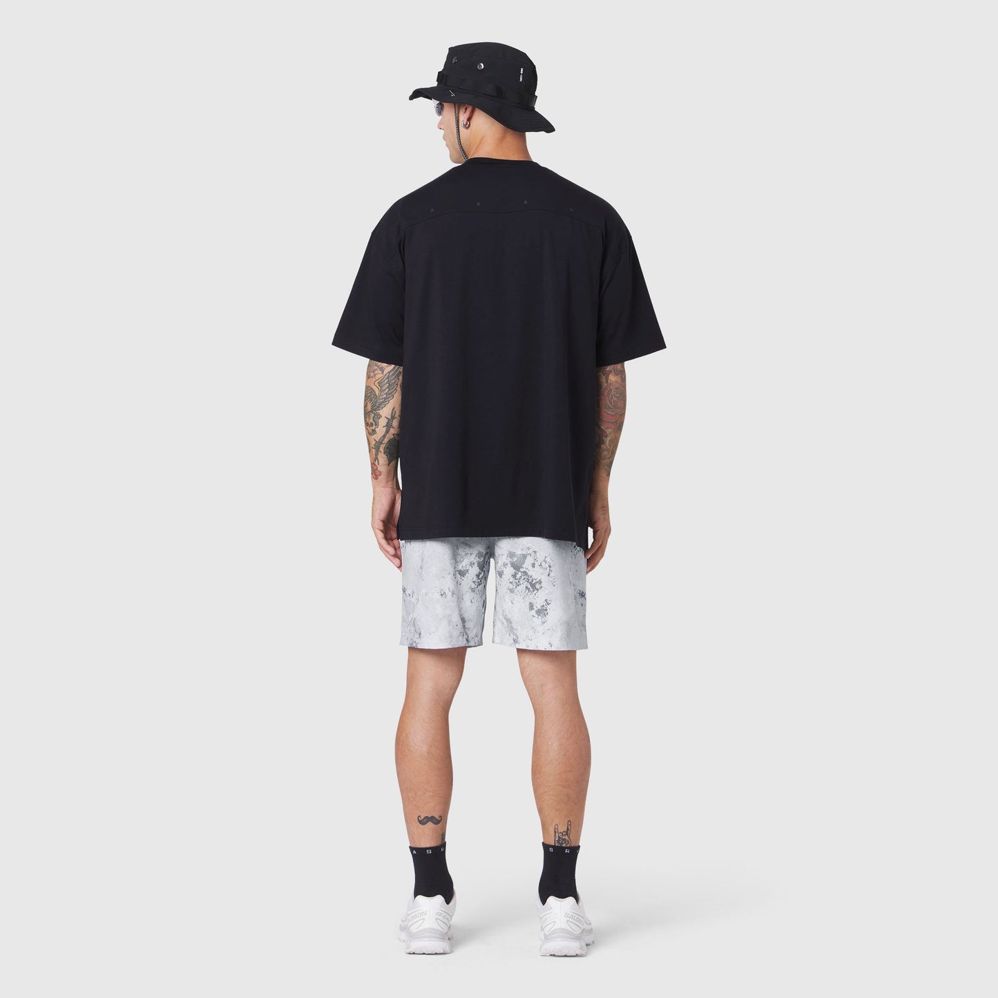 1186. SUPIMA® Ice-Skin™ Reversible Tee Black/Black | ASRV Online