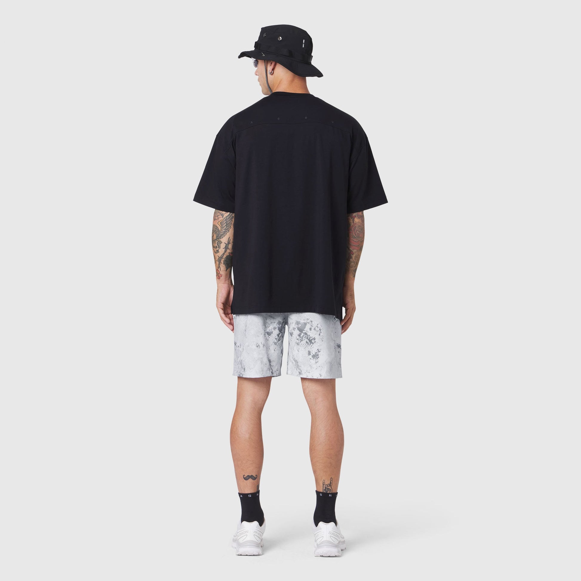 1186. SUPIMA® Ice-Skin™ Reversible Tee Black/Black | ASRV Online