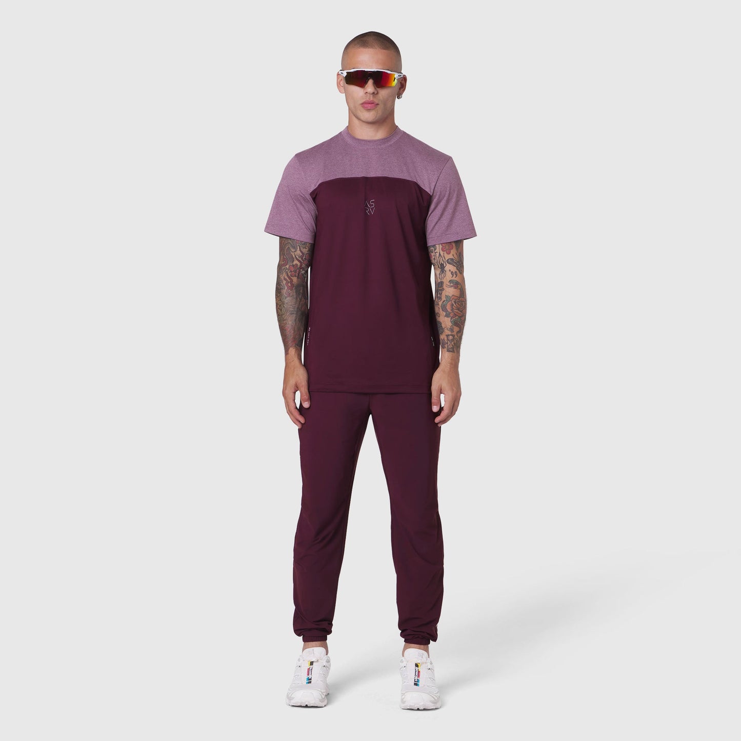 1191. AEROSILVER® UPF50+ Run Tee Merlot | ASRV Discount